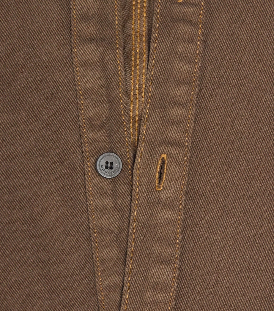 Denim Shirt BROWN Image 5