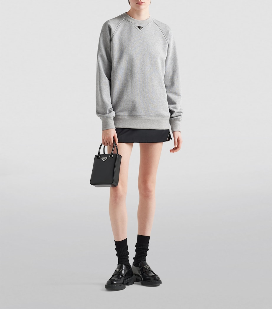 Cotton Logo Sweatshirt F0031 Image 2