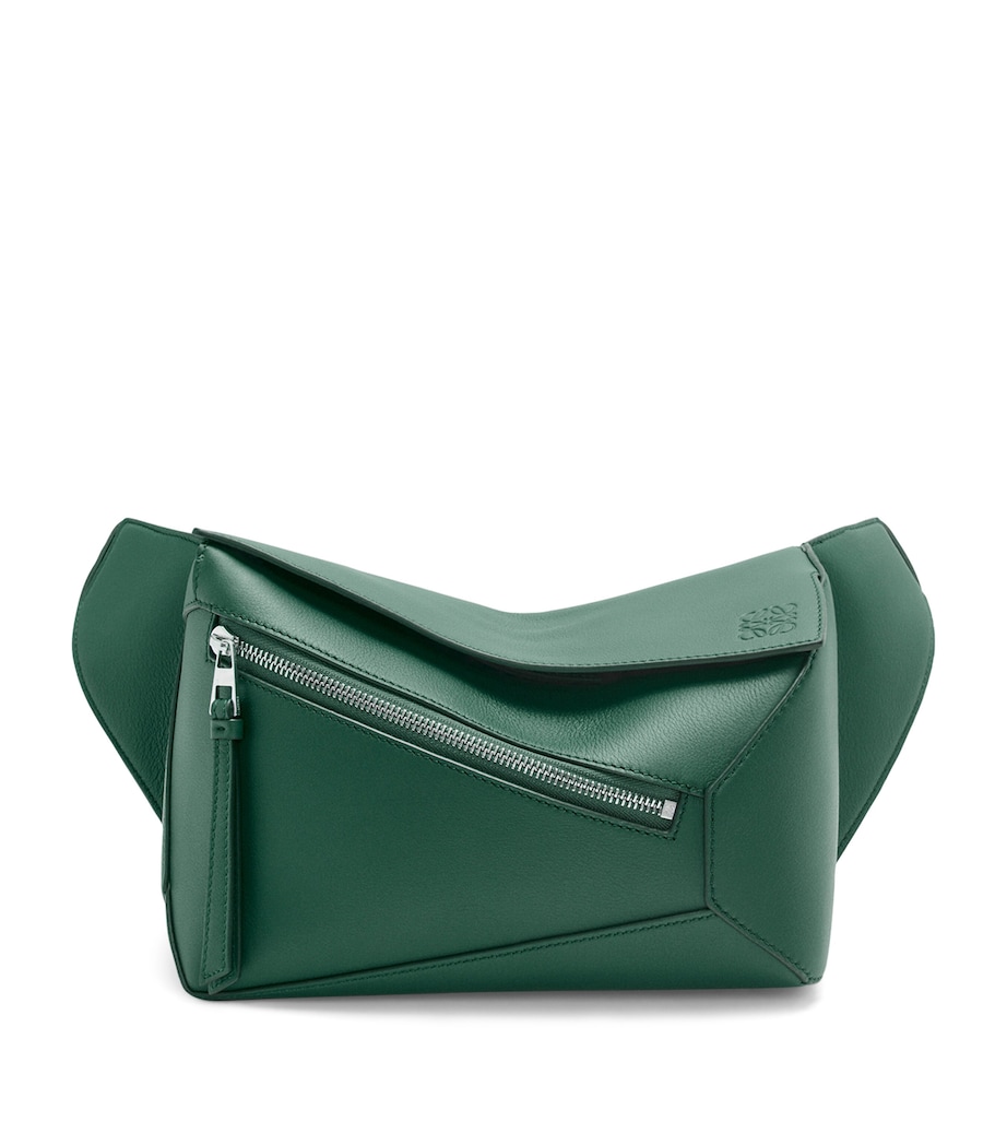 Small Leather Puzzle Bag EVERGREEN Image 1
