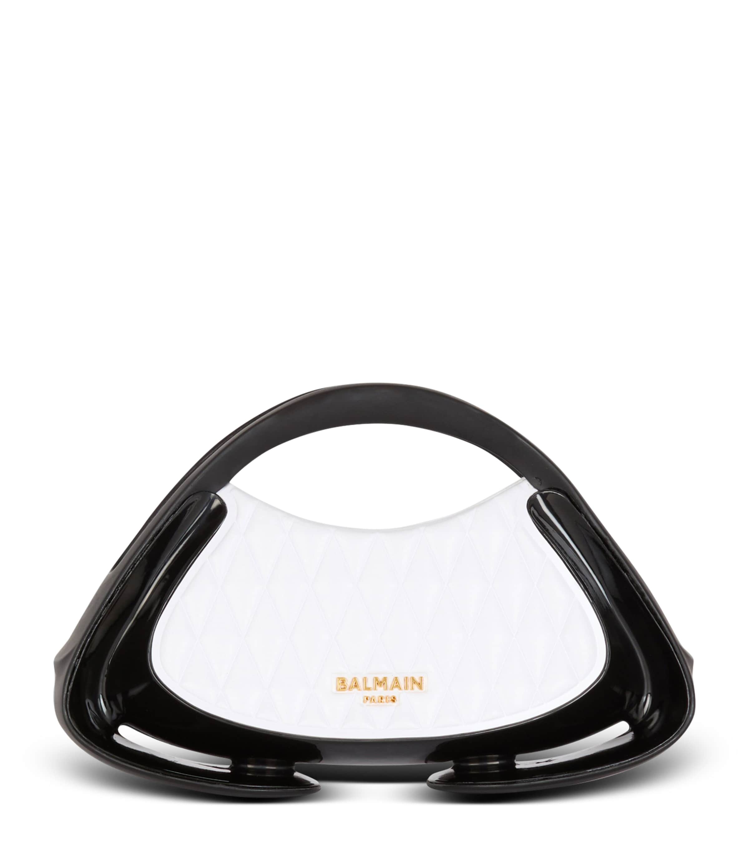 Balmain Logo Shoulder Bag In White