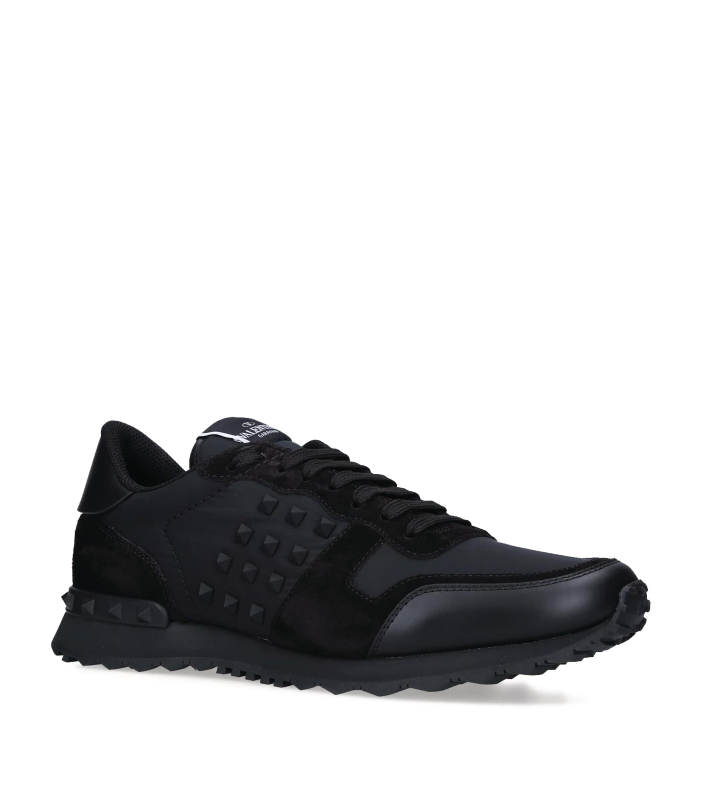 VALENTINO GARAVANI LEATHER ROCKRUNNER SNEAKERS 