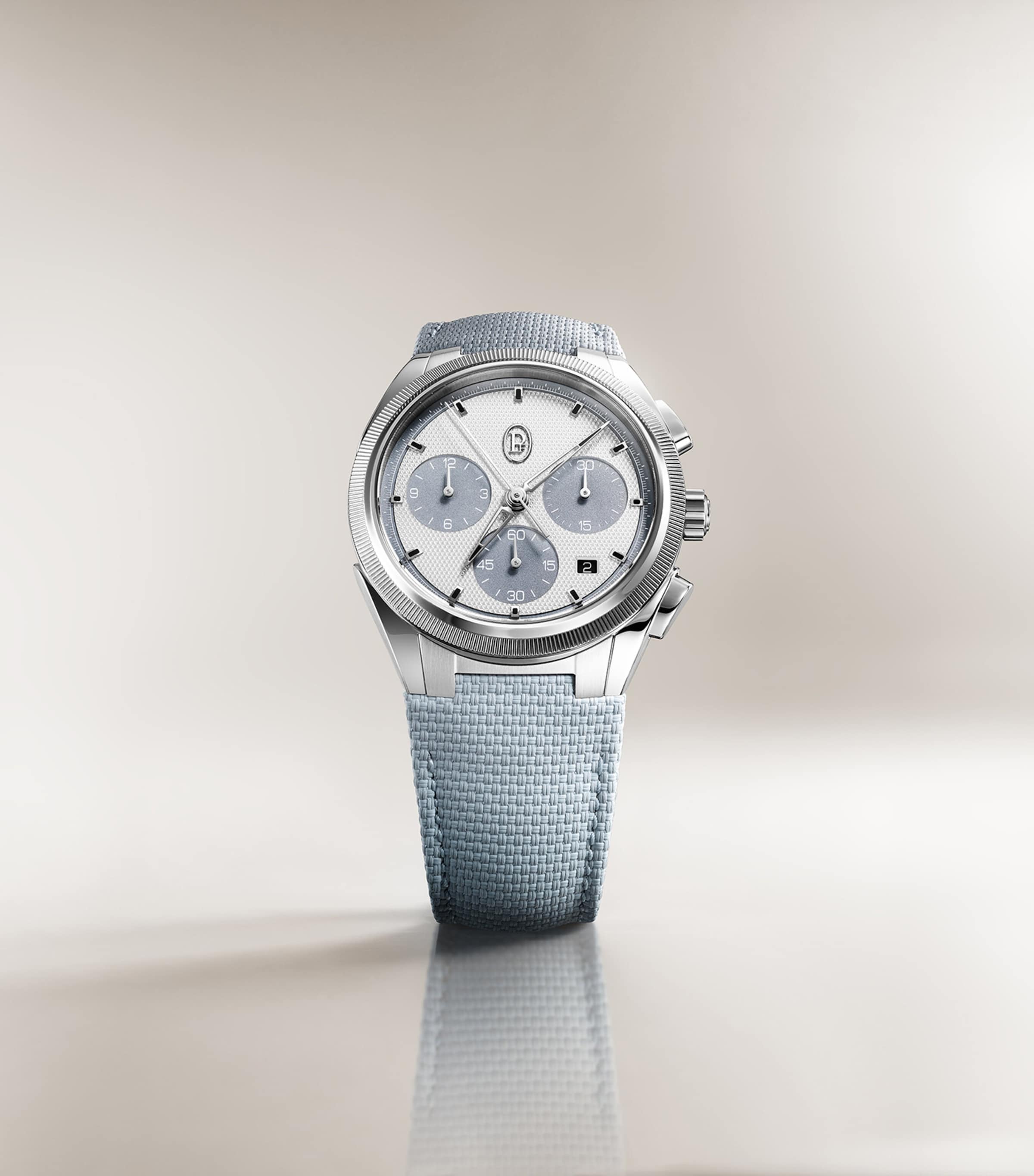 Stainless Steel Tonda Sport Chronograph Watch 42mm SILVER Image 5