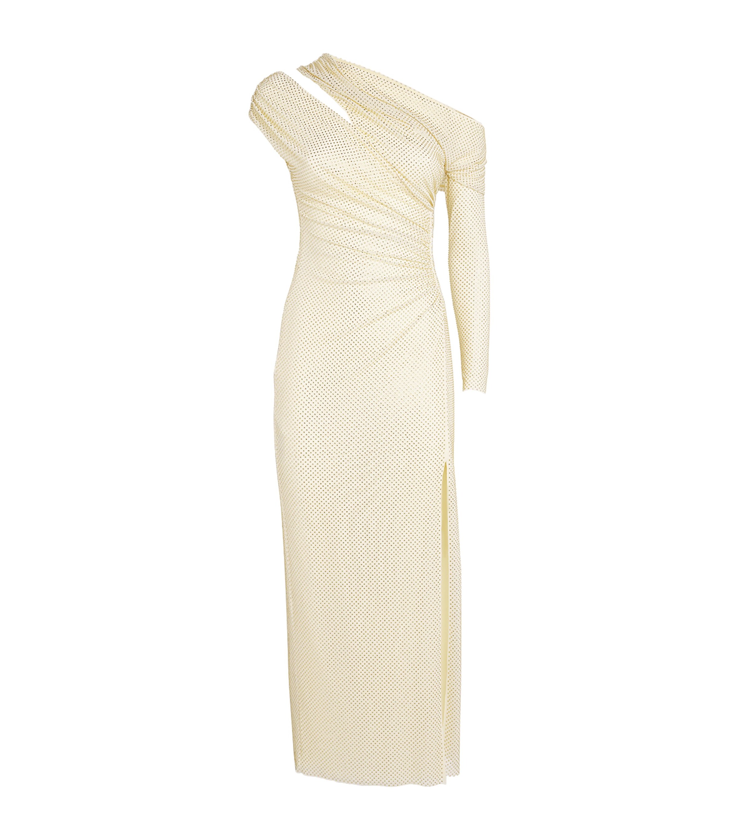 Self-Portrait Rhinestone One-Shoulder Midi Dress | Harrods UK