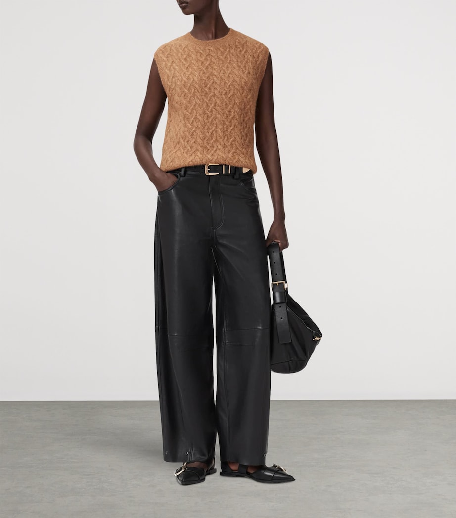 Alpaca-Blend Sirius Sweater Vest RATTAN BROWN Image 3