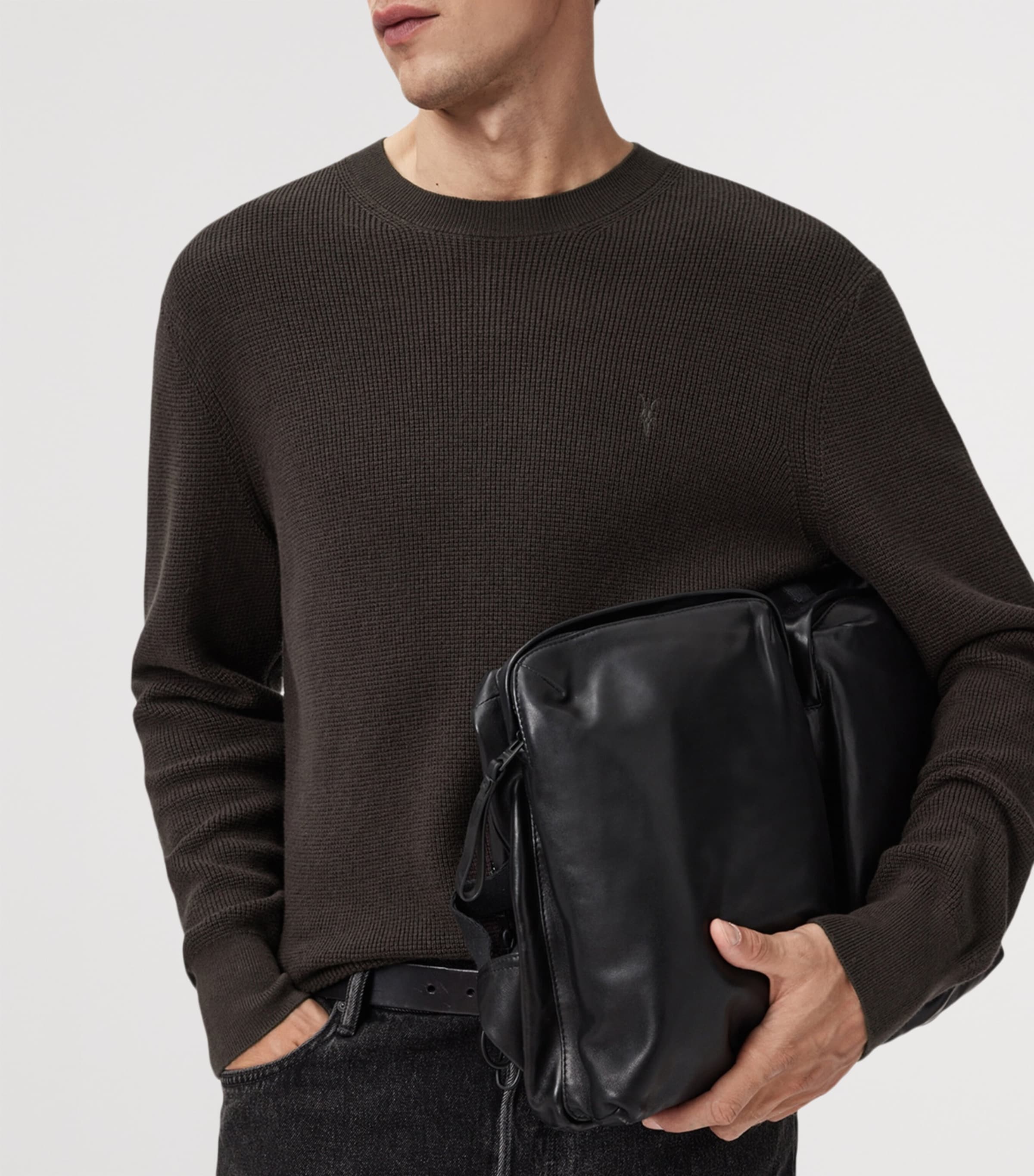 Organic Cotton-Wool Aspen Sweater ESPRESSO BROWN Image 5