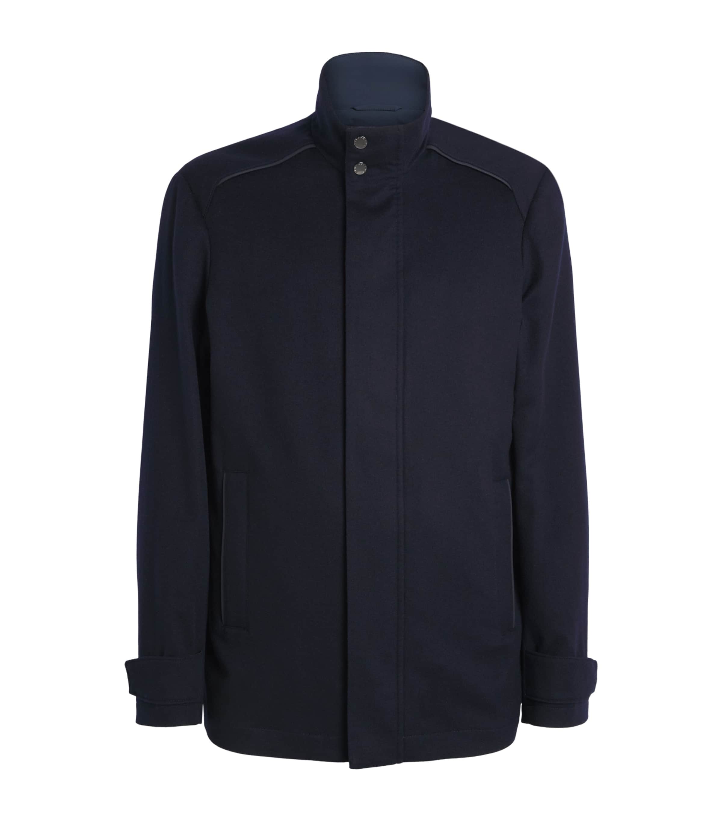Paul & Shark Mens Typhoon Platinum Car Coat Blue Image 1