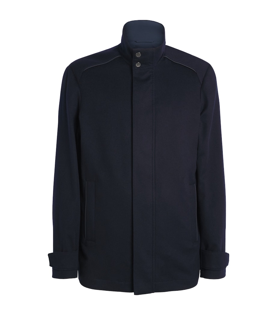 Paul & Shark Mens Typhoon Platinum Car Coat Blue Image 1