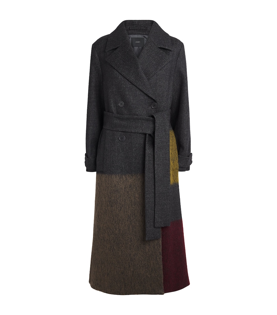 Wool-Blend Merton Overlay Coat SMOKE COMBO Image 1