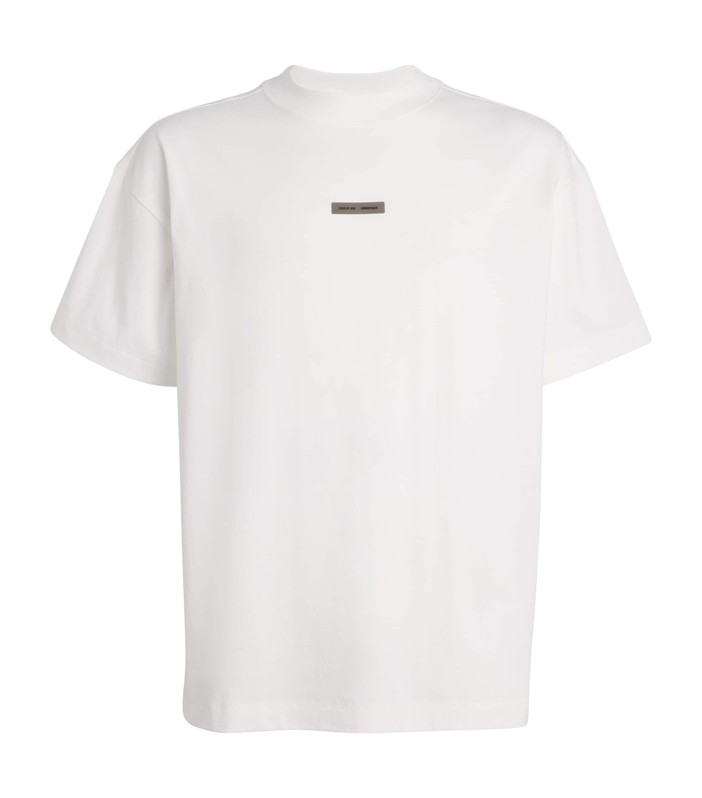 Essentials Cotton Oversized Logo T-shirt In White