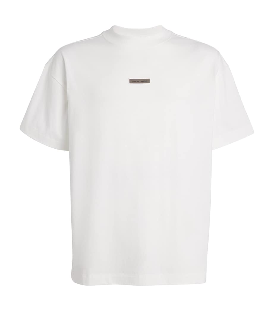 Cotton Oversized Logo T-Shirt BRIGHT WHITE Image 1