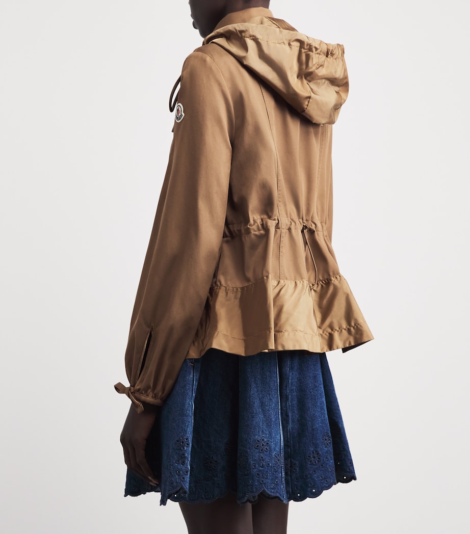 Moncler Womens Gabardine Hooded Adenium Jacket Image 5