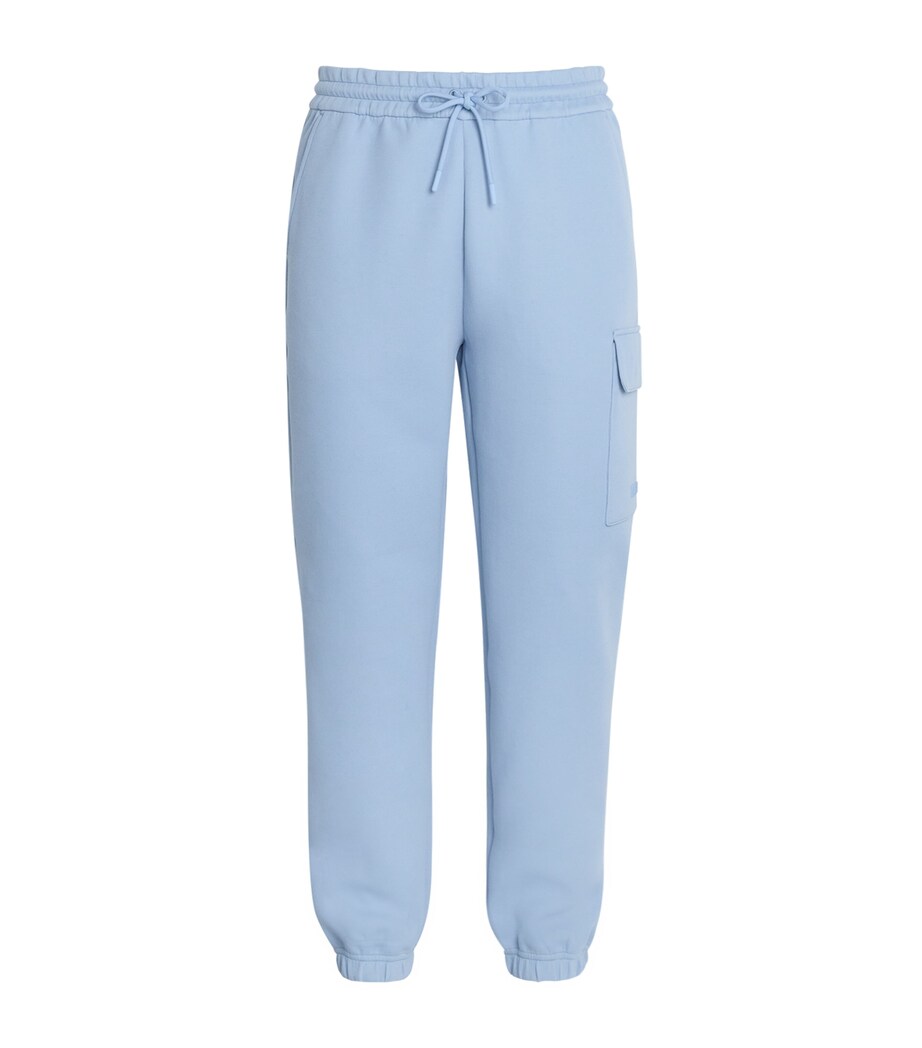 Cotton-Blend Marvin Cargo Sweatpants FOG BLUE A Image 1