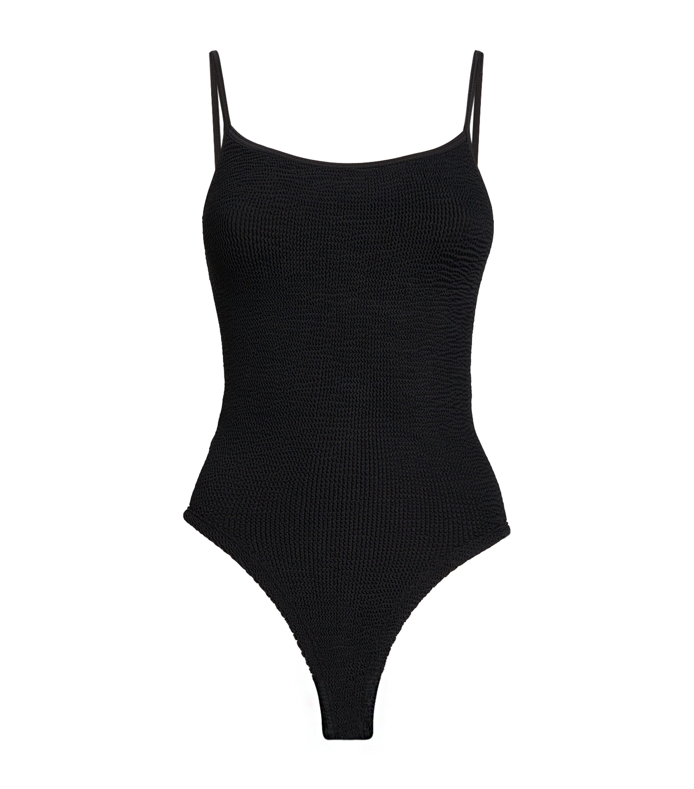 Shop Hunza G Pamela Swimsuit In Black