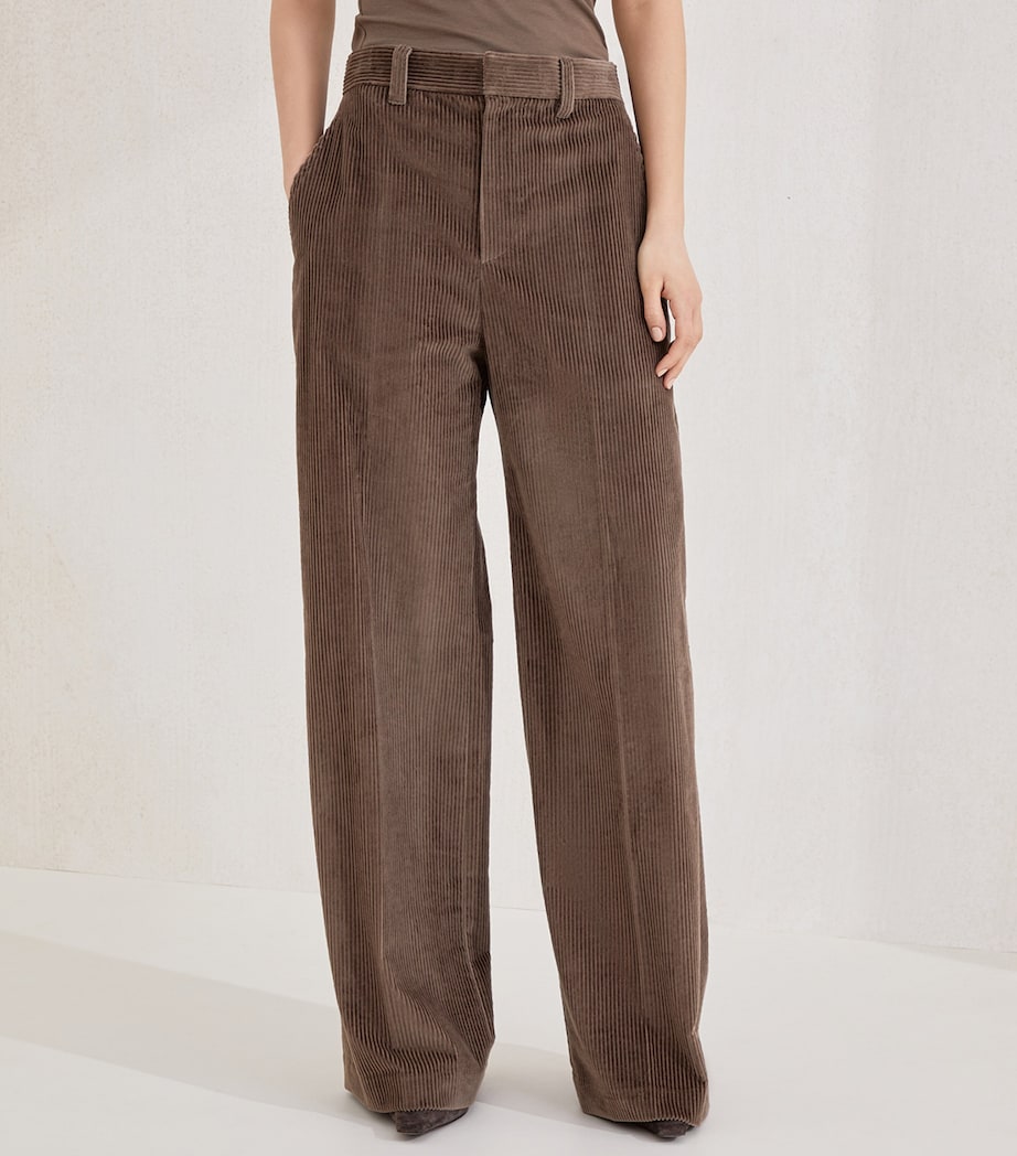 Corduroy Loose Trousers C649 Image 2