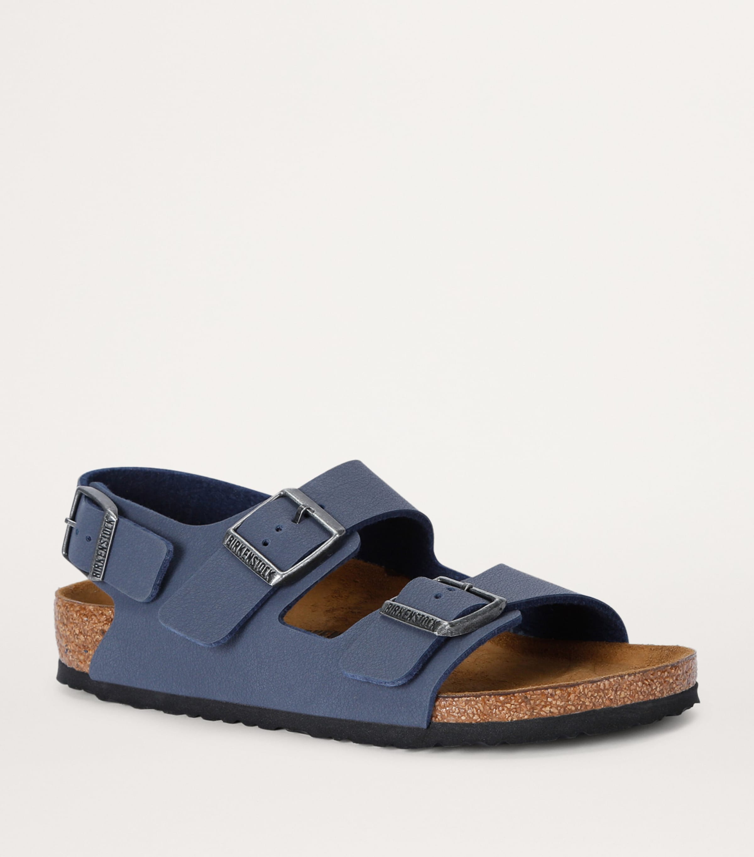 Birkenstock Birko-Flor Buckled Arizona Sandals Navy Image 3