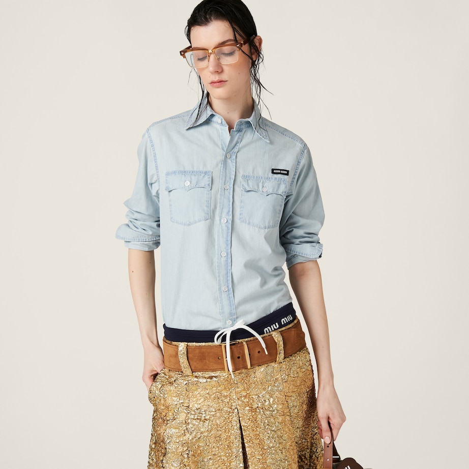 Chambray Shirt F0076 Image 2