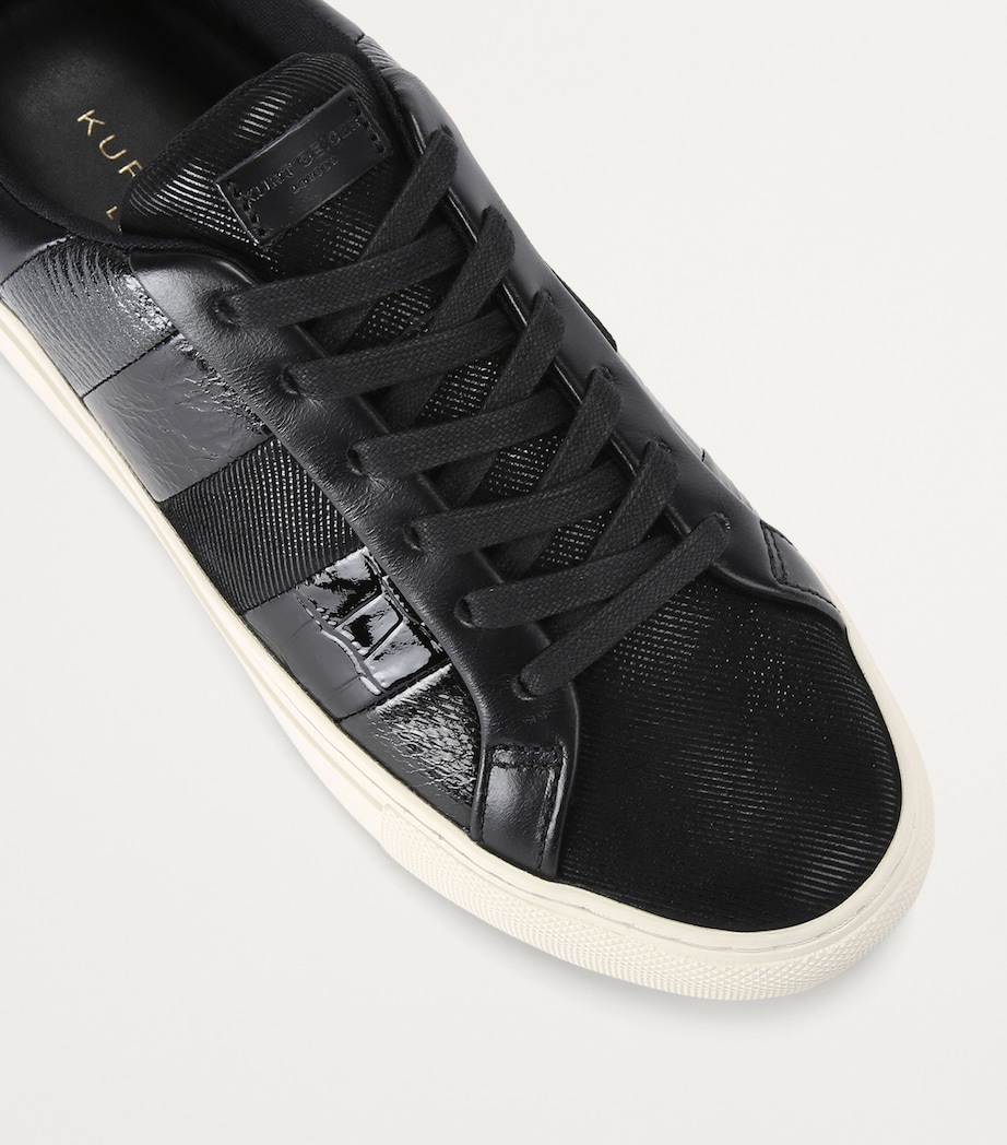 Leather Lane Stripe Sneakers BLACK Image 4