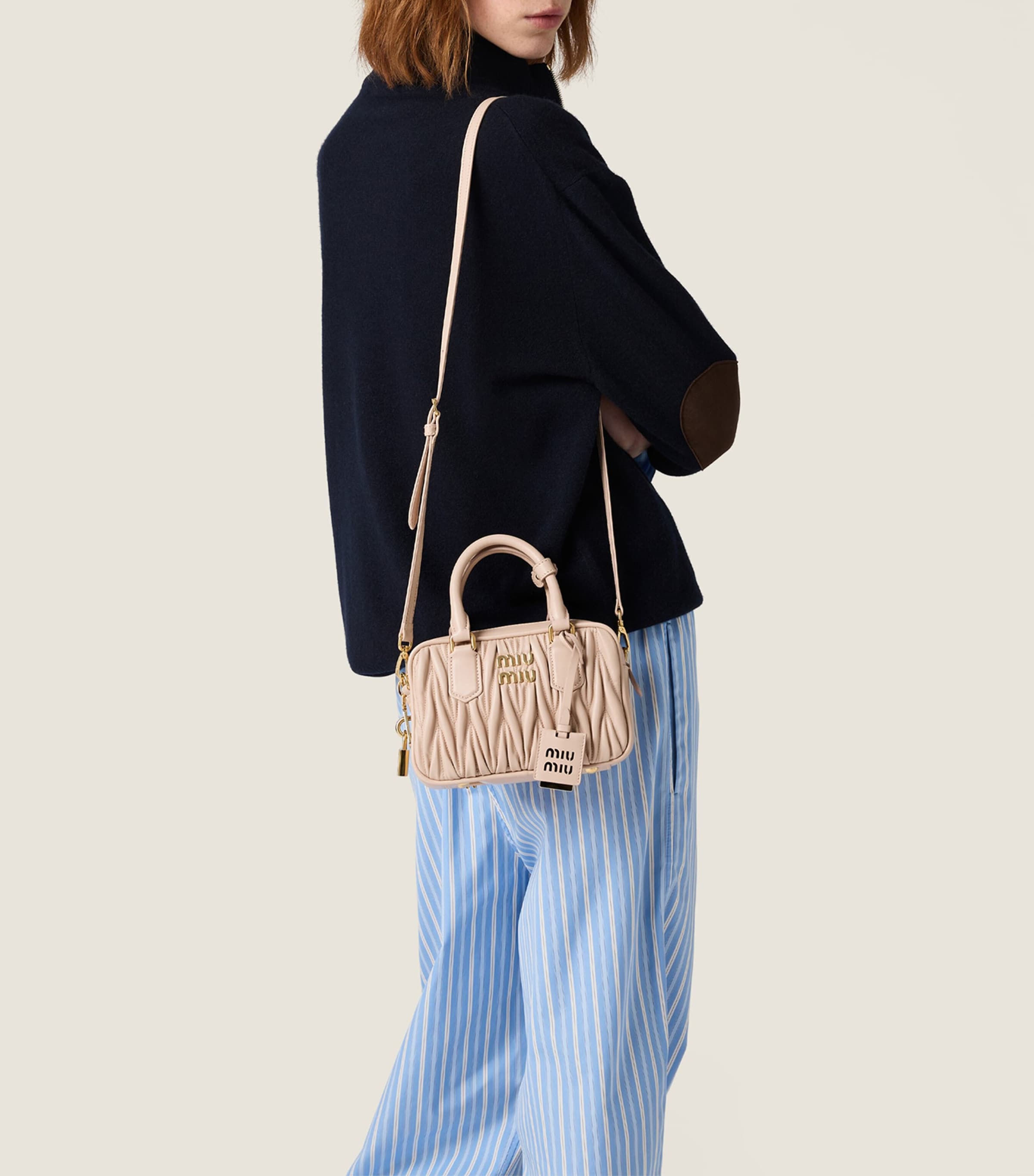 Matelassé Leather Arcadie Top-Handle Bag F0236 Image 2