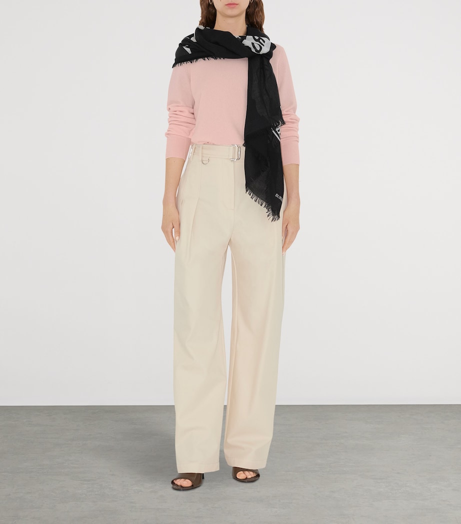 Wool Wide EKD Scarf BLACK/CALICO Image 2