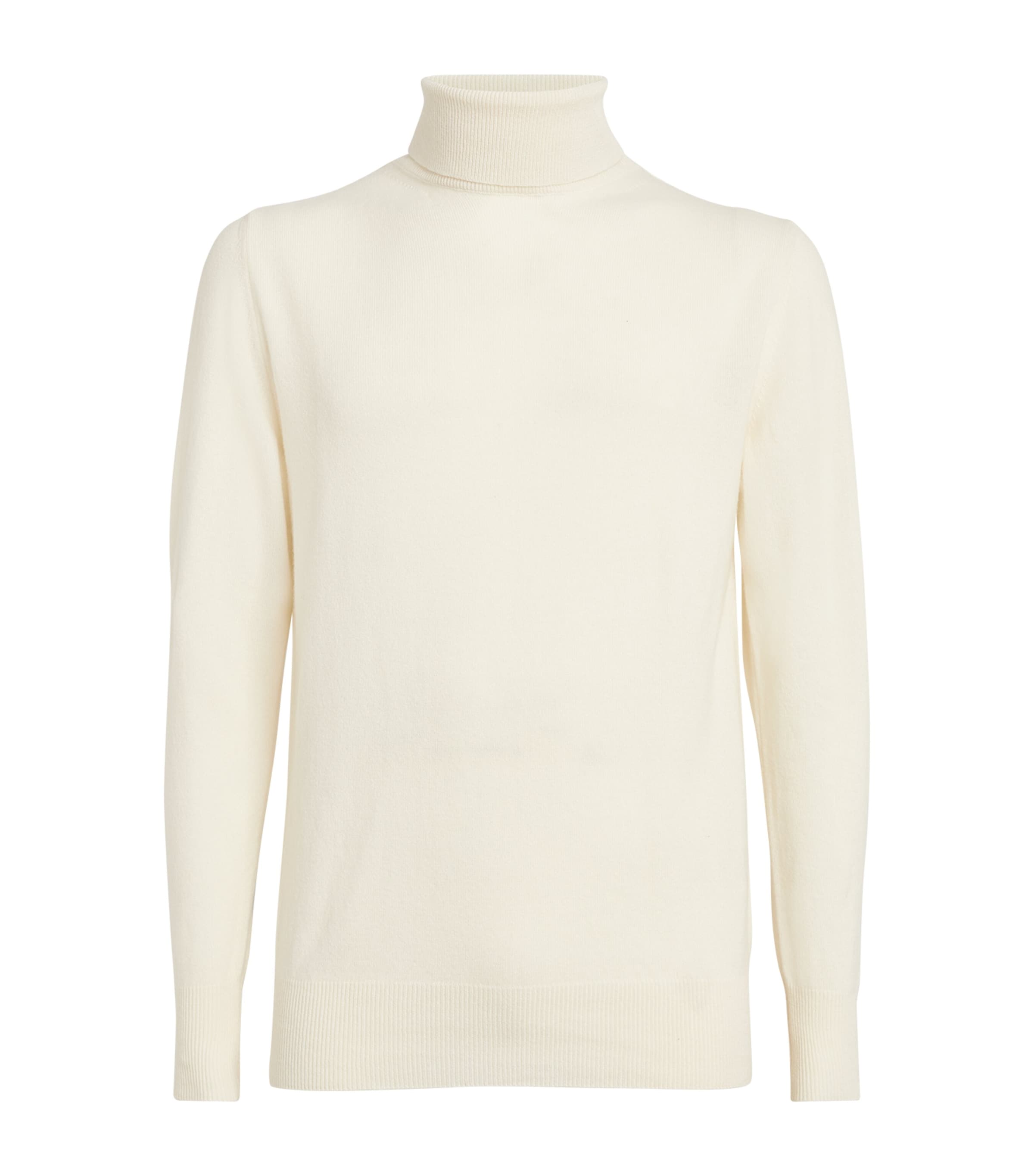 Shop Lardini Cashmere Rollneck Sweater In White