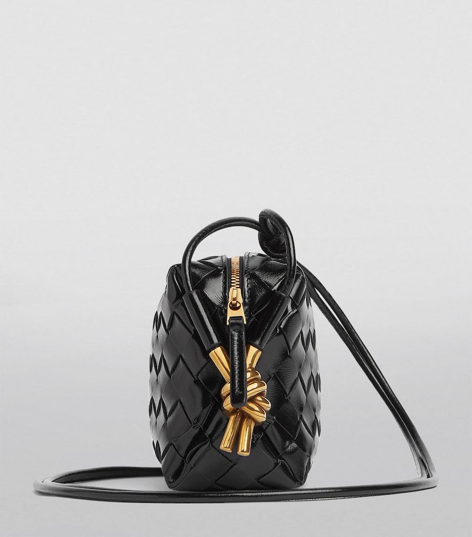 Bottega Veneta Mini Leather Loop Camera Bag Black M Brass Image 2