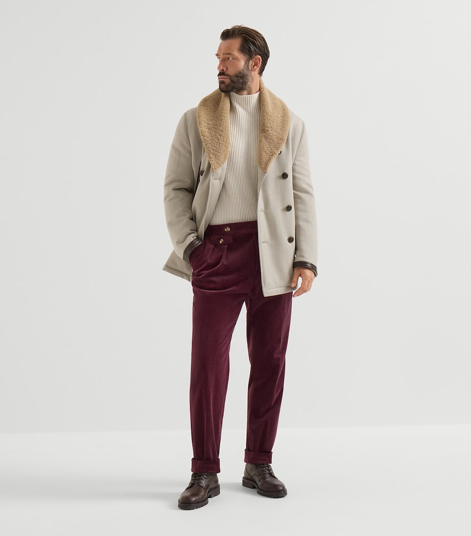 Brunello Cucinelli Mens Cashmere High-Neck Sweater Image 3