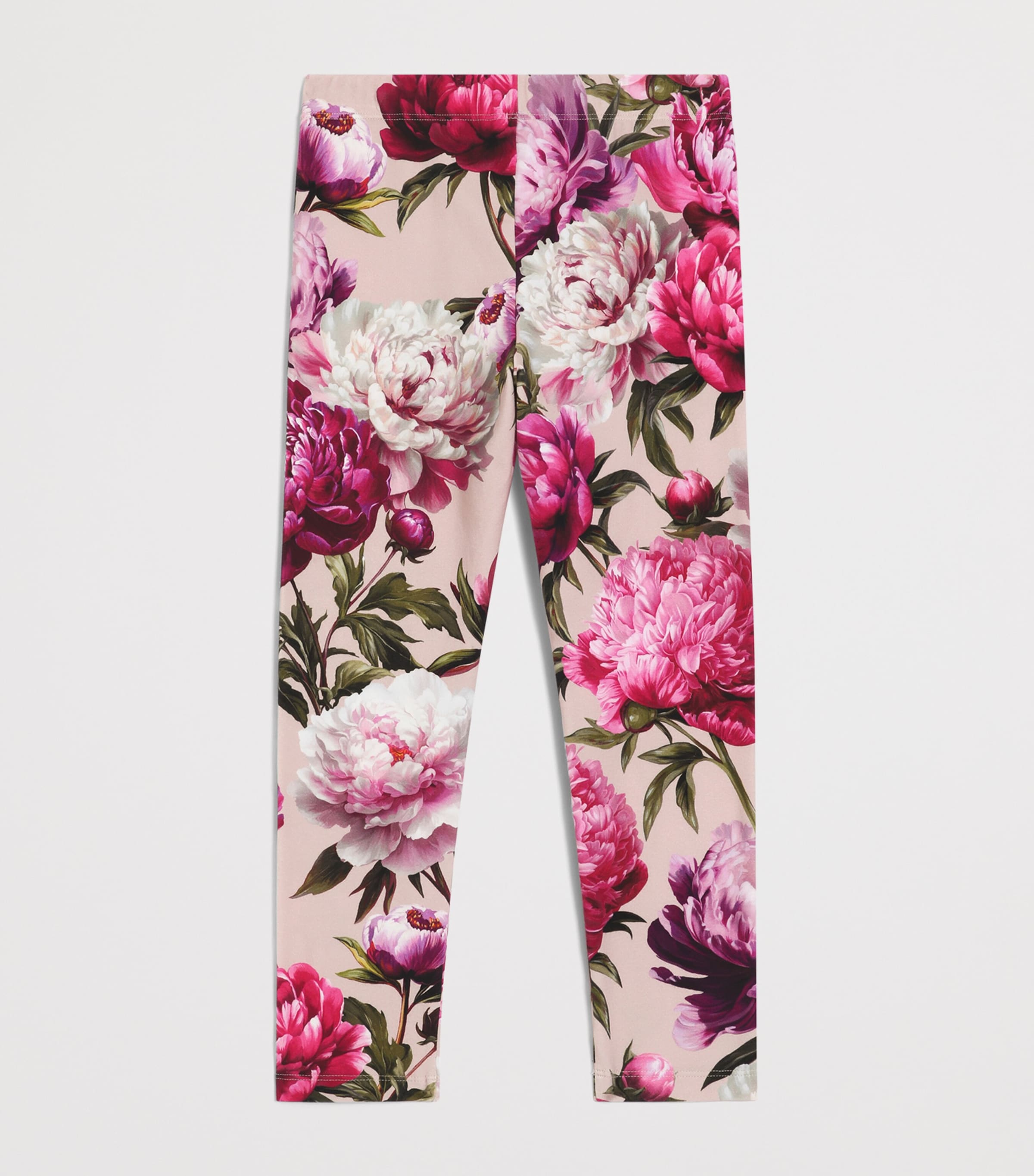 Dolce&Gabbana Kids Stretch-Cotton Peony Print Leggings (8-12+ Years) — foto 2