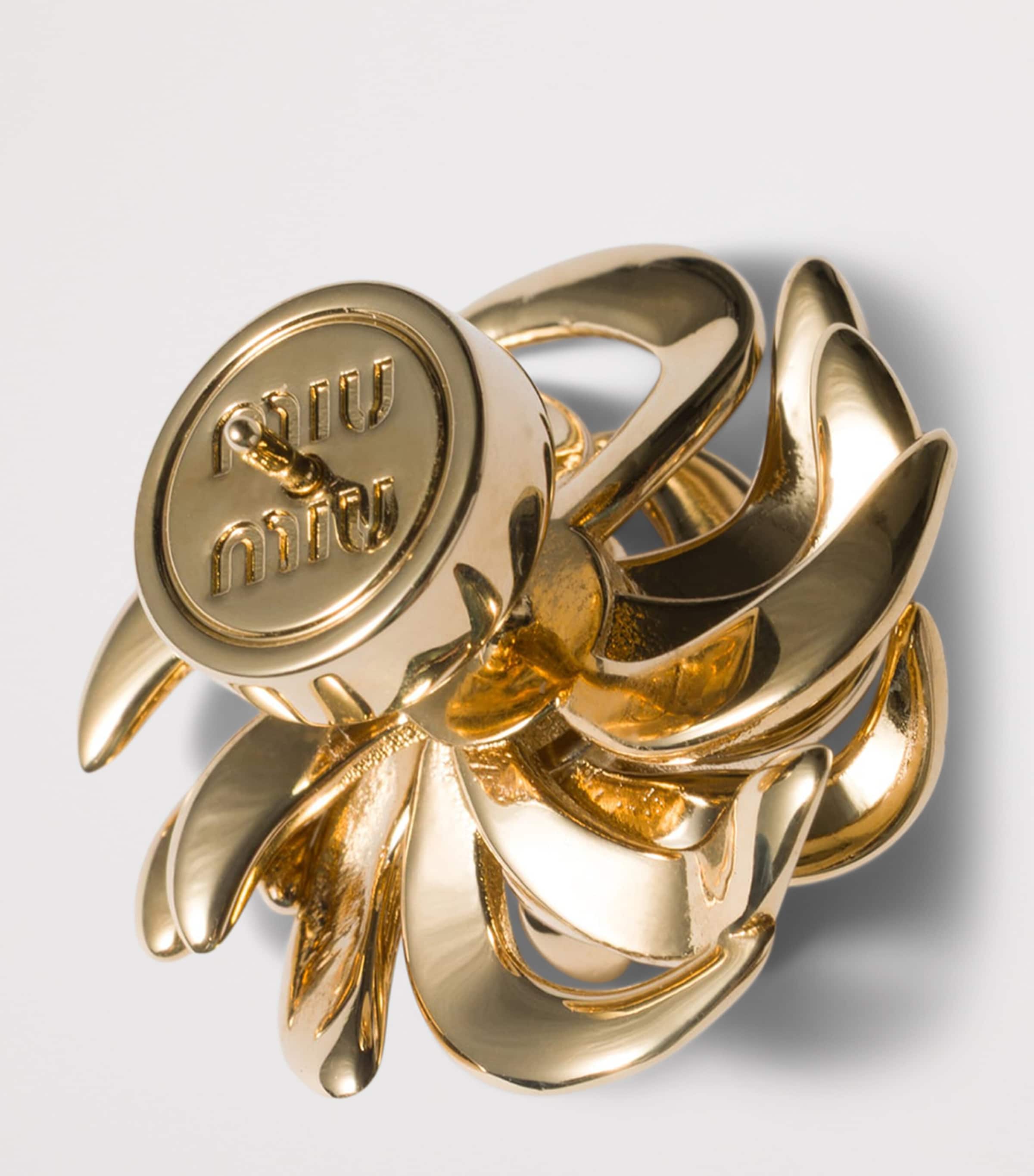 Miu Miu Embellished Asymmetric Earrings Image 2
