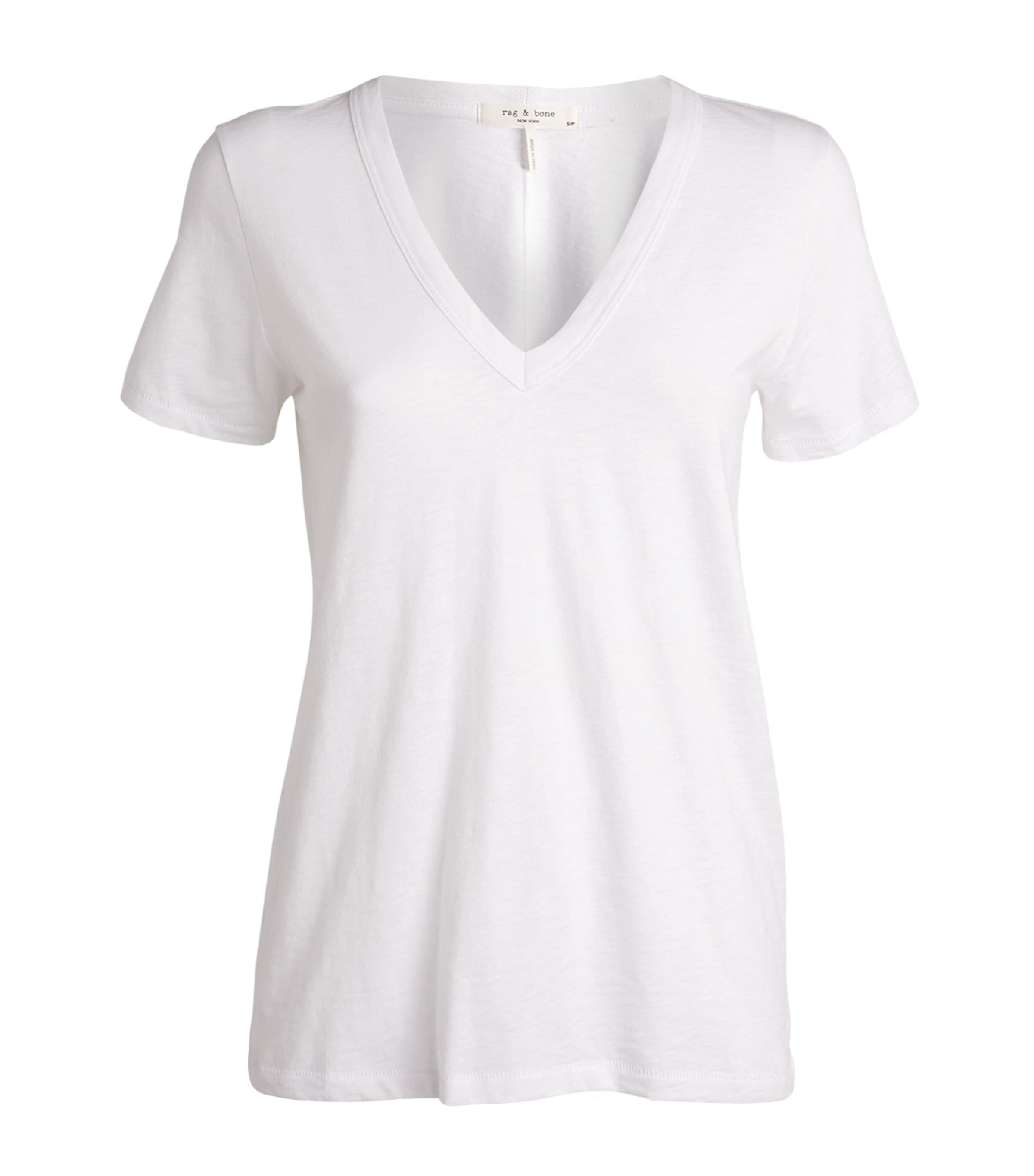 Rag & Bone The Vee T-shirt In White