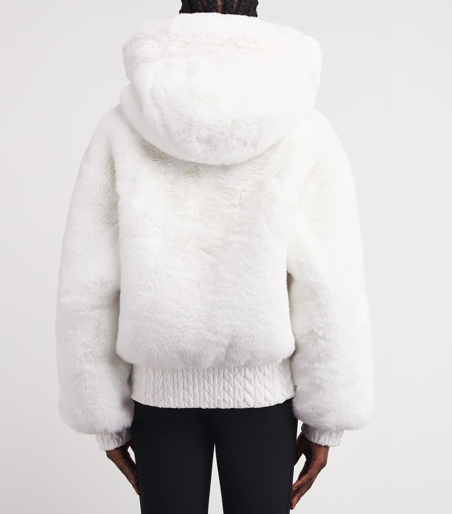 Reversible Faux Fur Indira Ski Jacket 8000 WHITE Image 4