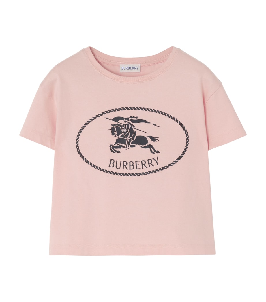 Burberry Kids Cotton EKD Stamp T-Shirt (4-12 Years) Bouquet Image 1