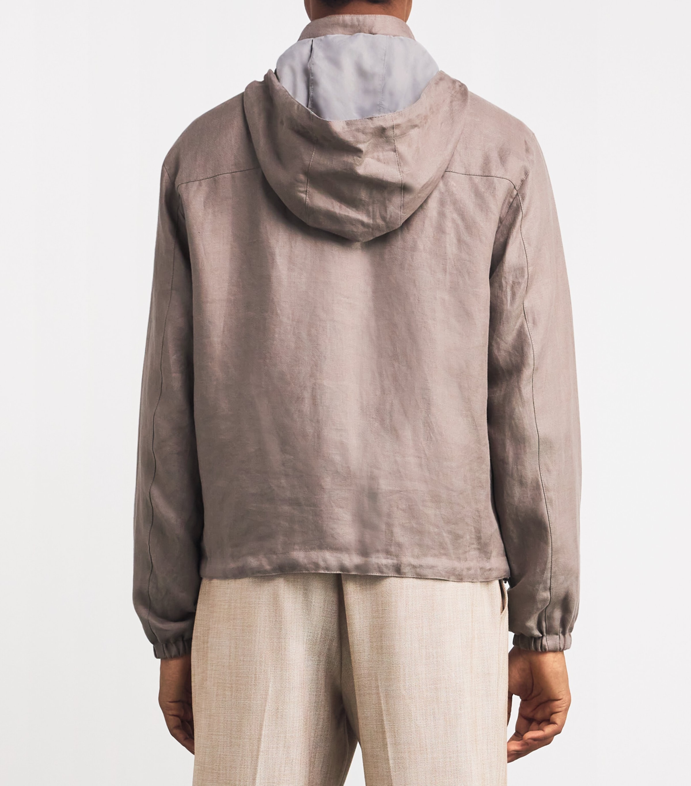 Linen-Nylon Reversible Jacket 029 NATURAL / BEIGE Image 4