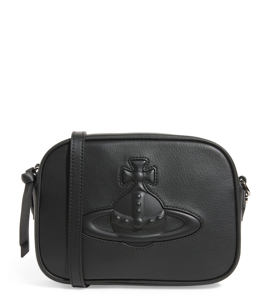 Leather Anna Cross-Body Bag N401 BLACK Image 1