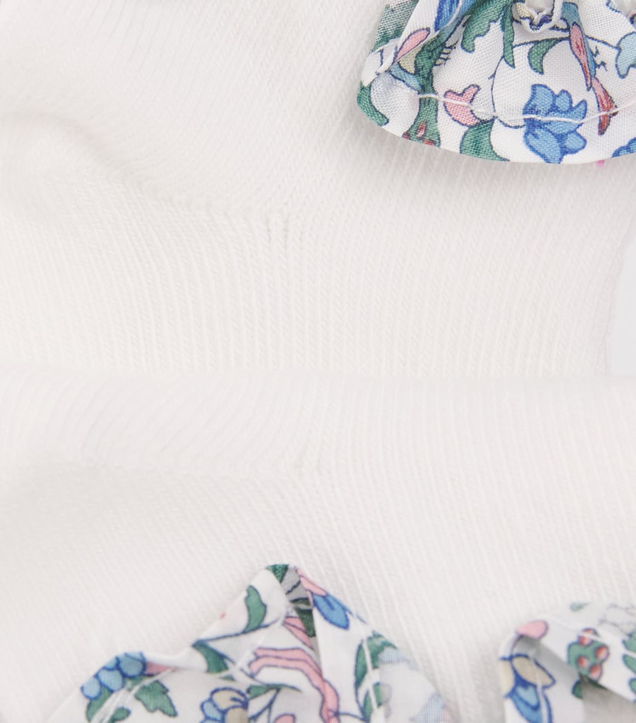 Cotton-Blend Frill Ankle Socks 1BLANC Image 2