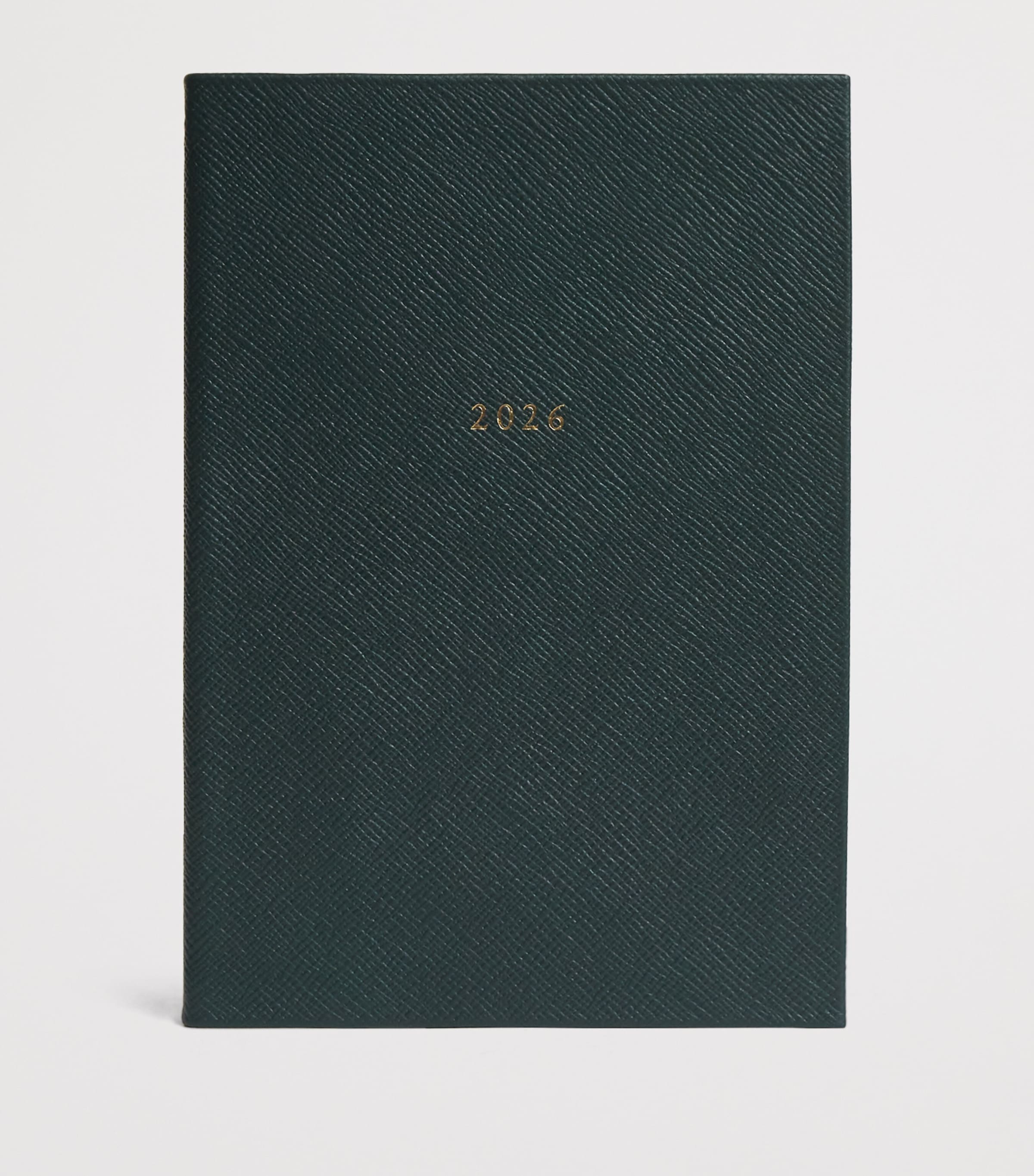 Leather A5 Diary 2026 HARRODS GREEN Image 2