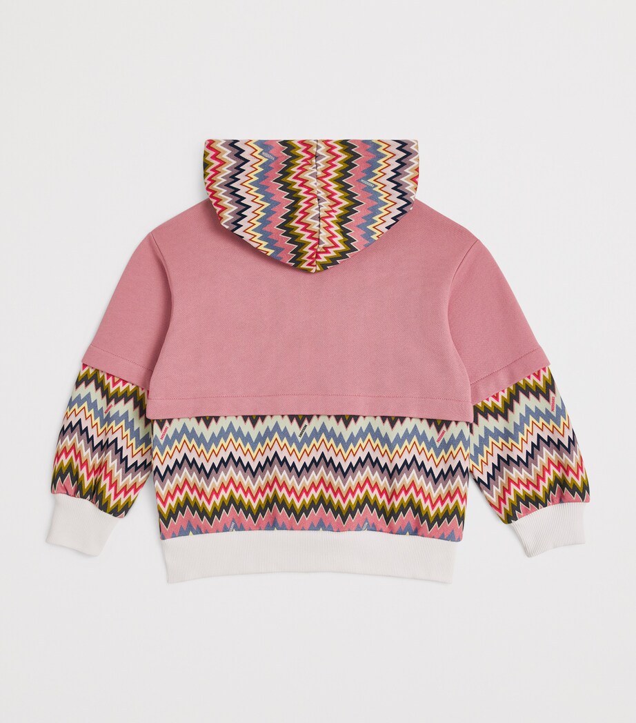 Missoni Kids Zigzag Print Hoodie (4-14 Years) Fard Image 2