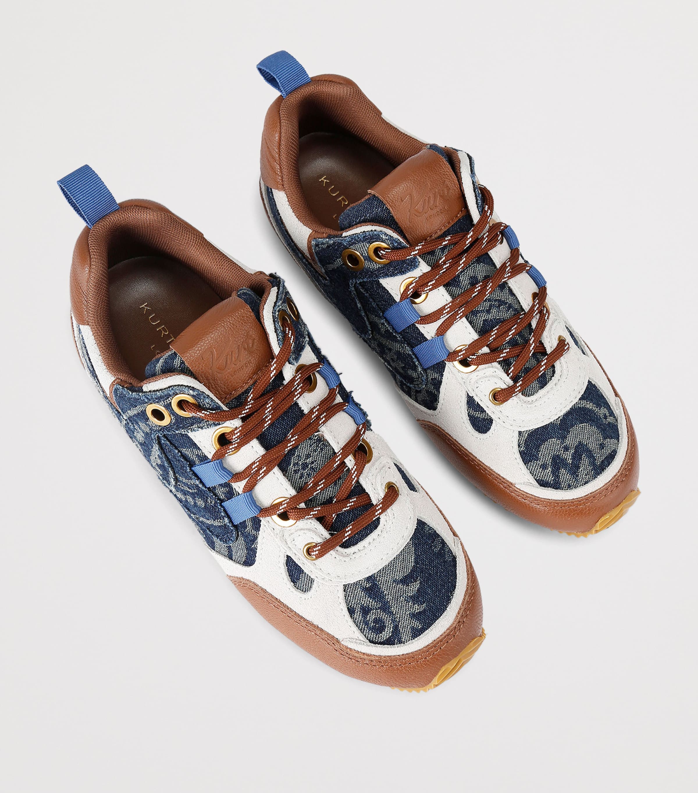 Kurt Geiger London Denim Slim Runner Sneakers Blue/pal.c Image 4
