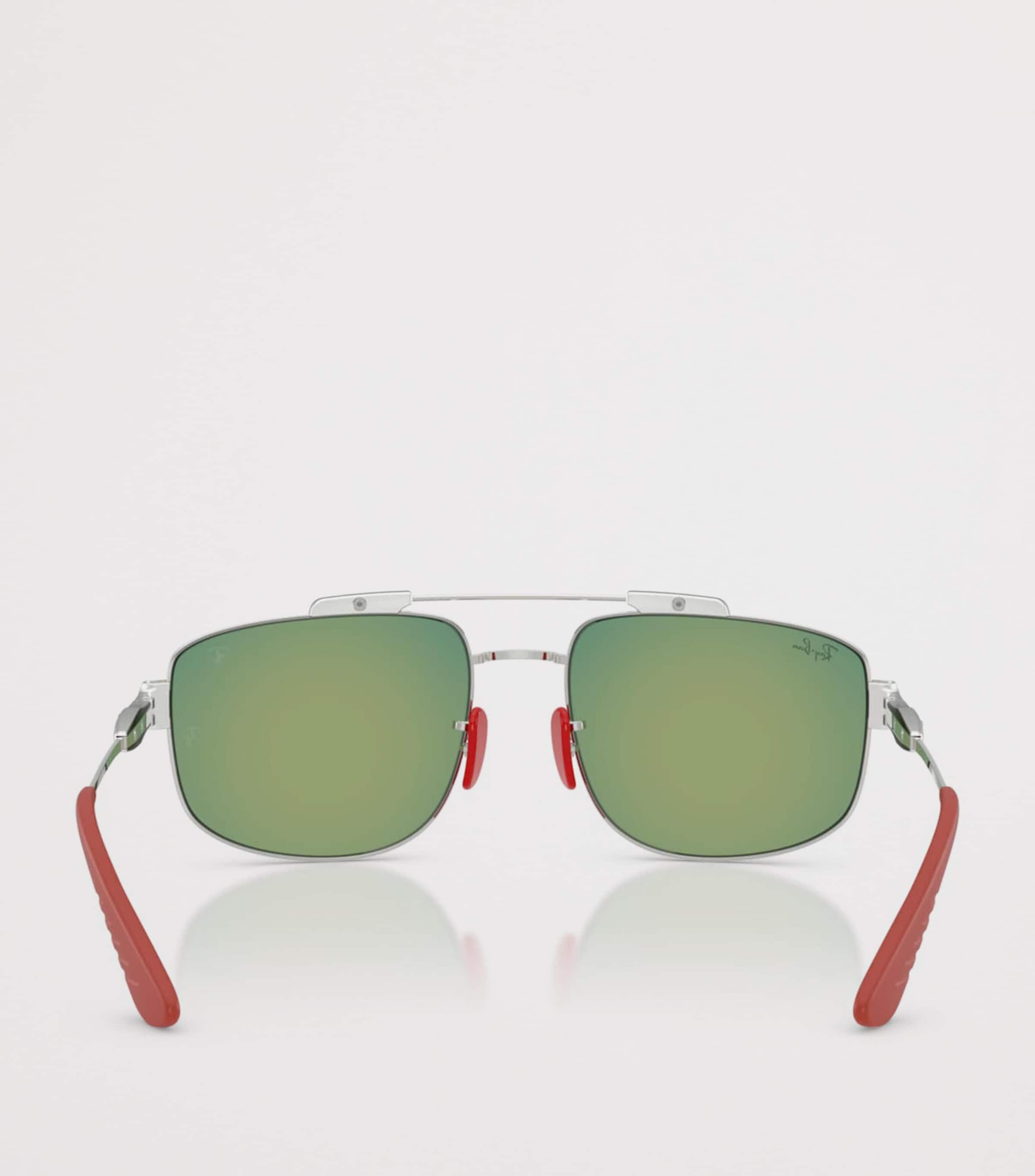 Ray-Ban Scuderia Ferrari Collection Square Sunglasses Silver Image 4