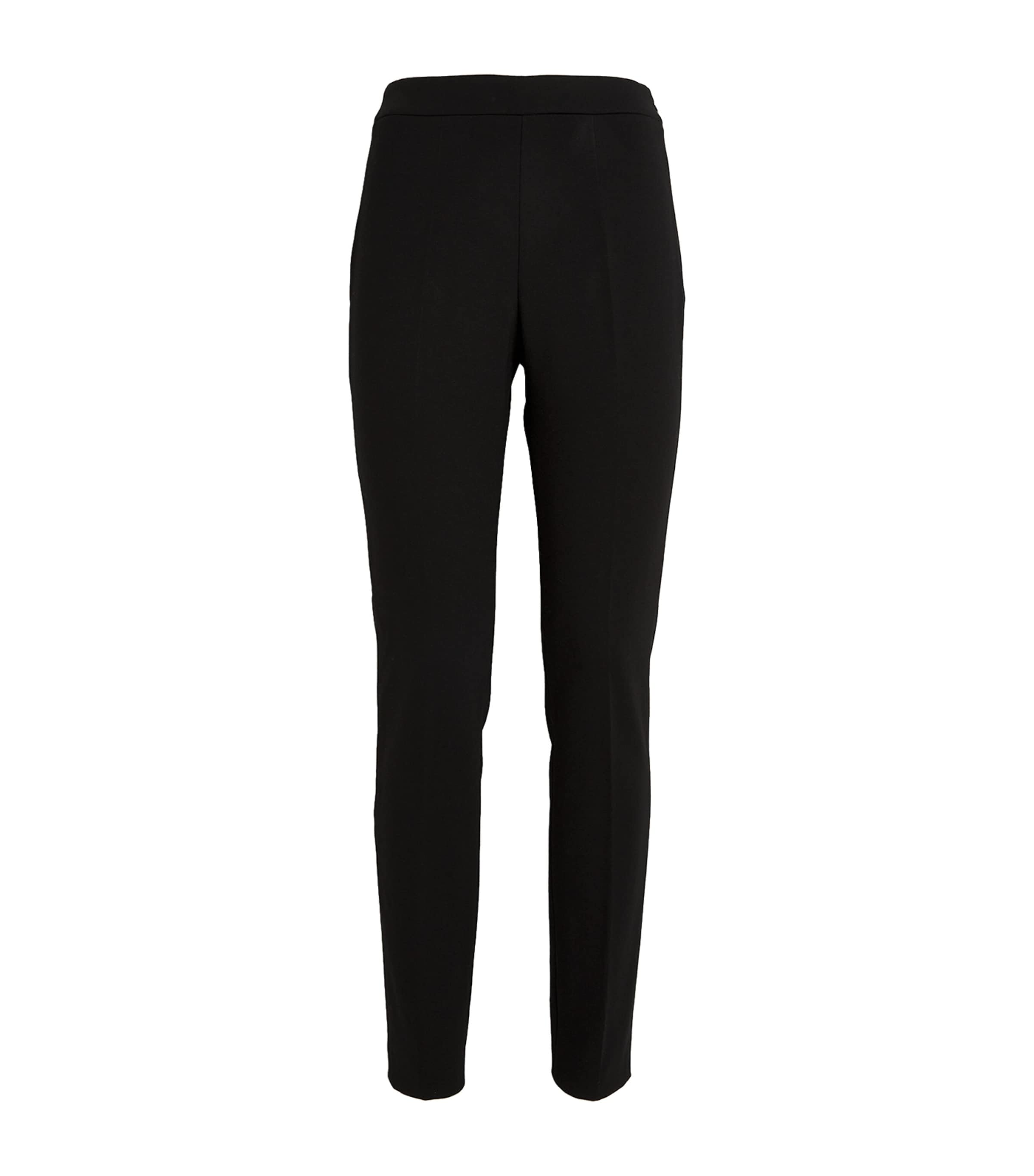 Shop Fabiana Filippi Skinny-fit Tailored Trousers In Black