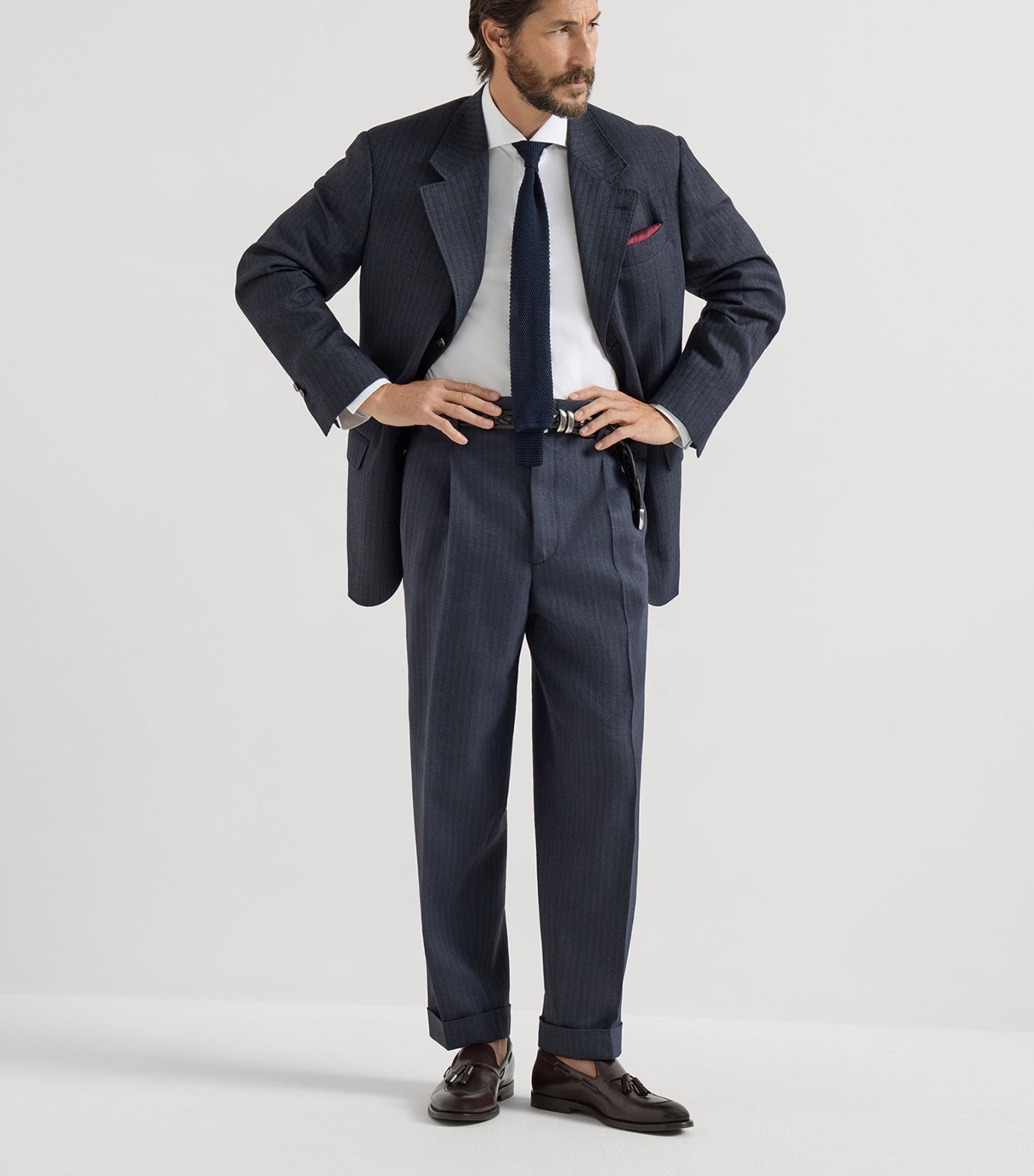 Brunello Cucinelli Mens Cotton Twill Shirt Image 5