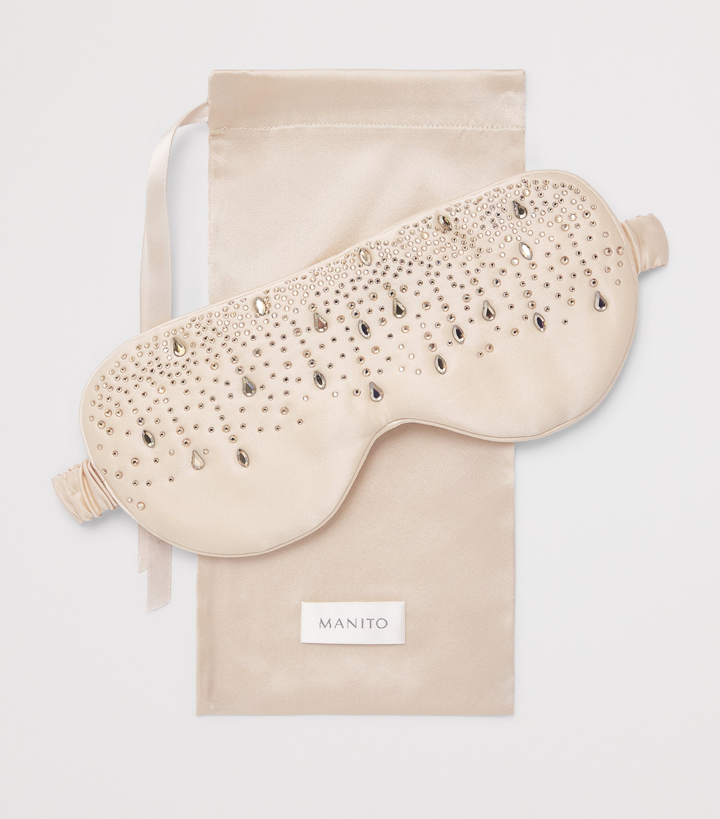 MANITO Womens Mulberry Silk Twinkle Sleep Mask Afterglow Image 3