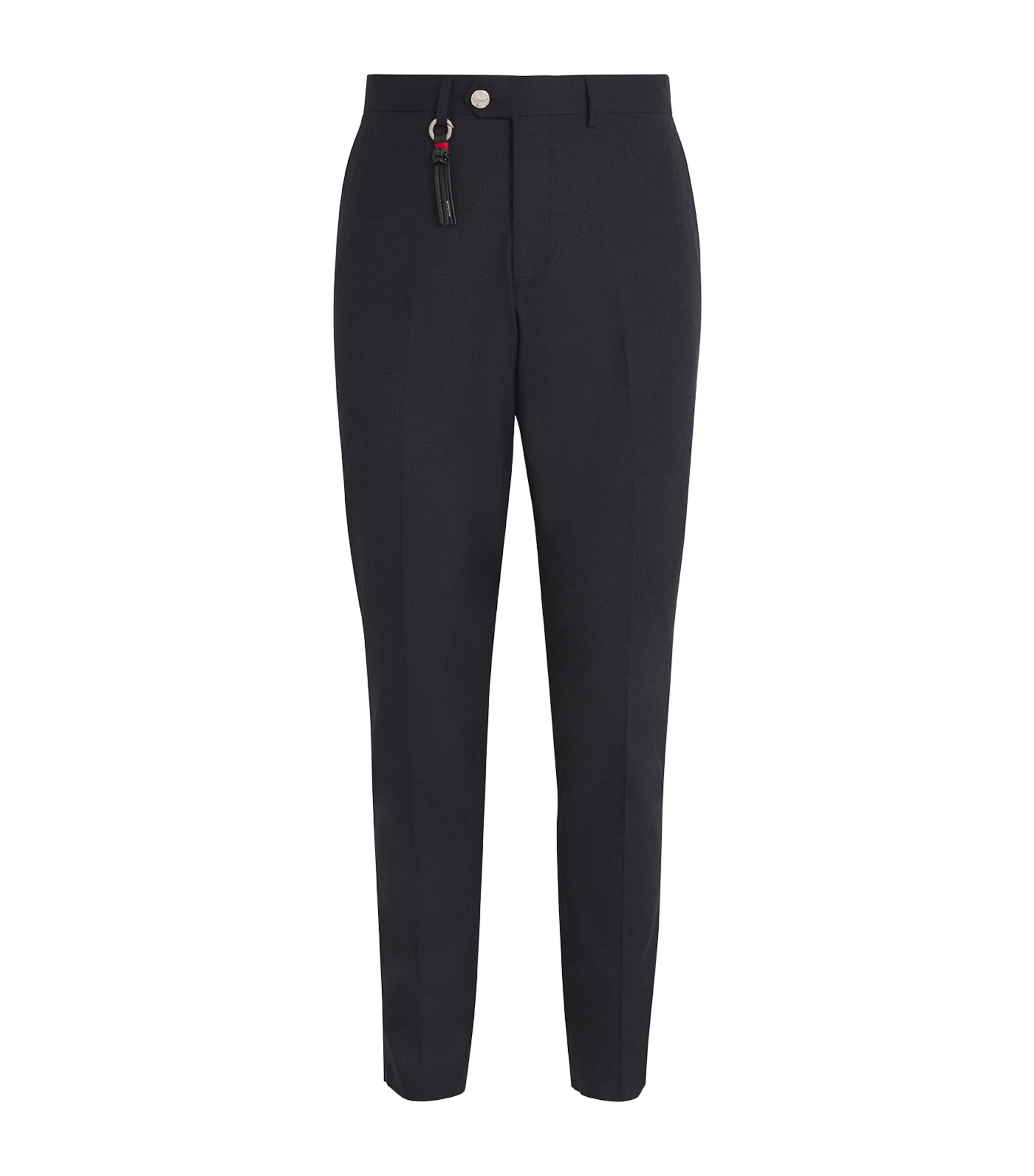 Marco Pescarolo Cashmere-blend Tailored Trousers In Navy