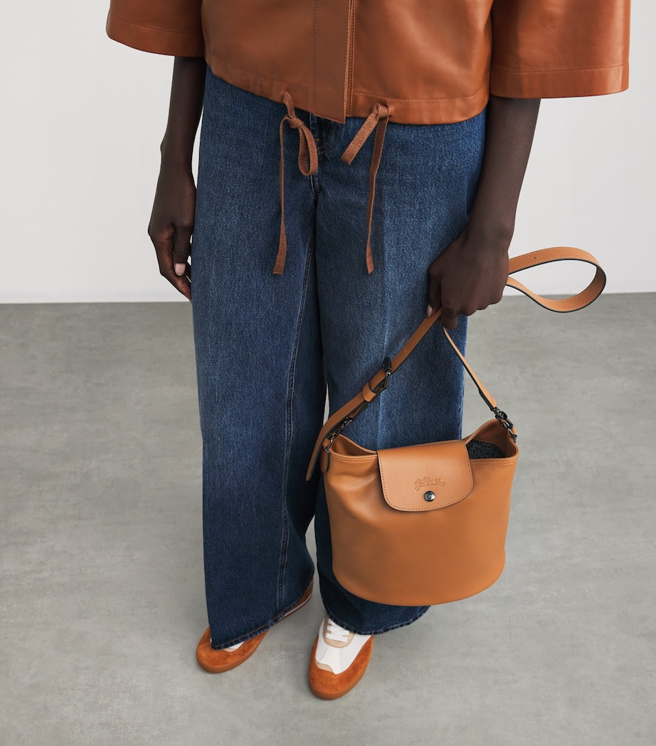Longchamp Leather Le Pliage Xtra Cross-Body Bag Cashew Image 2