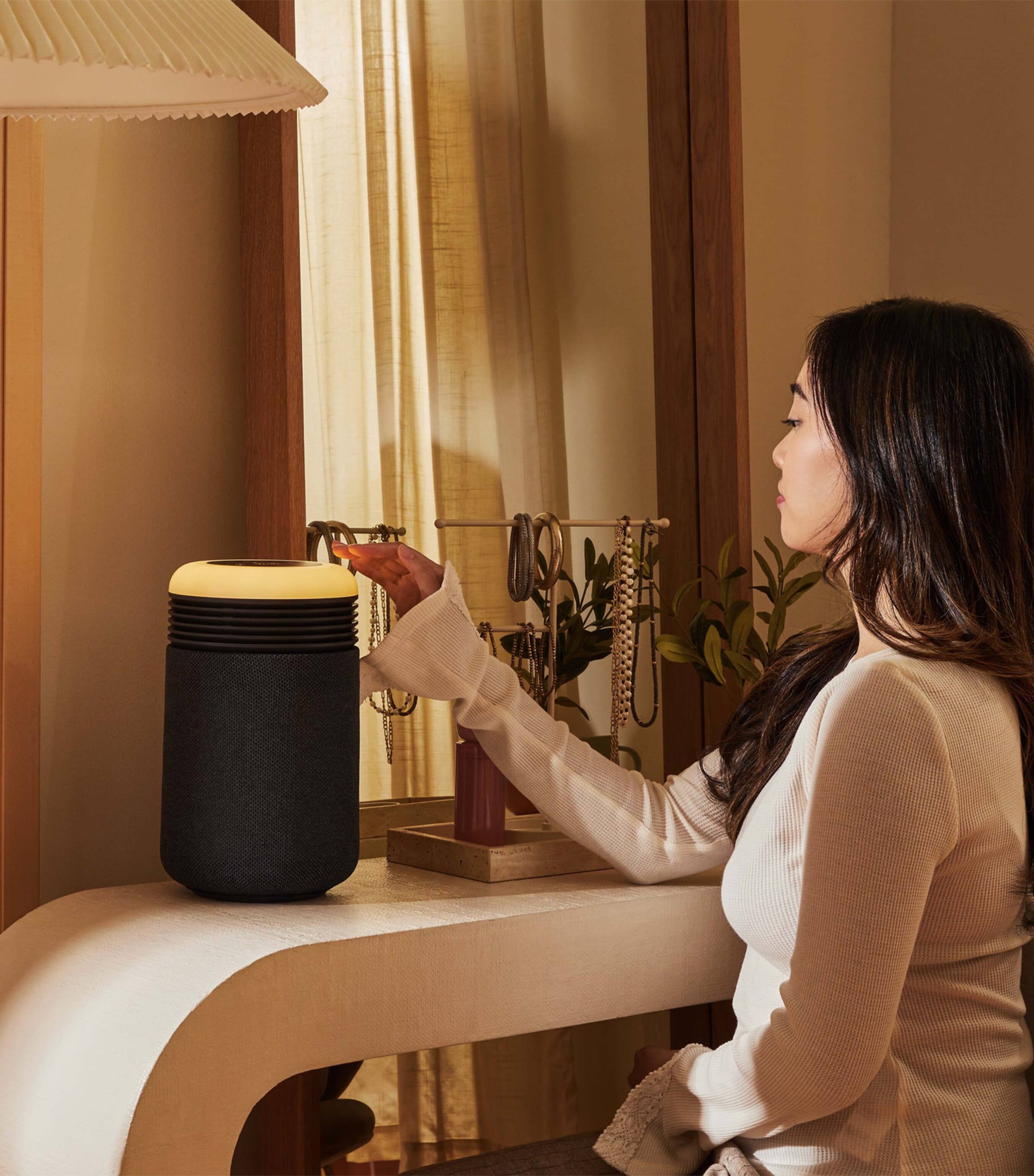 Blueair Mini Restful Sunrise Clock Air Purifier Navy Image 5
