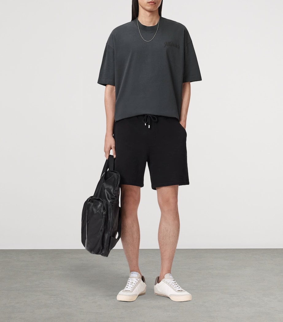 AllSaints Mens Organic Cotton Odyssey T-Shirt Washed Black Image 6