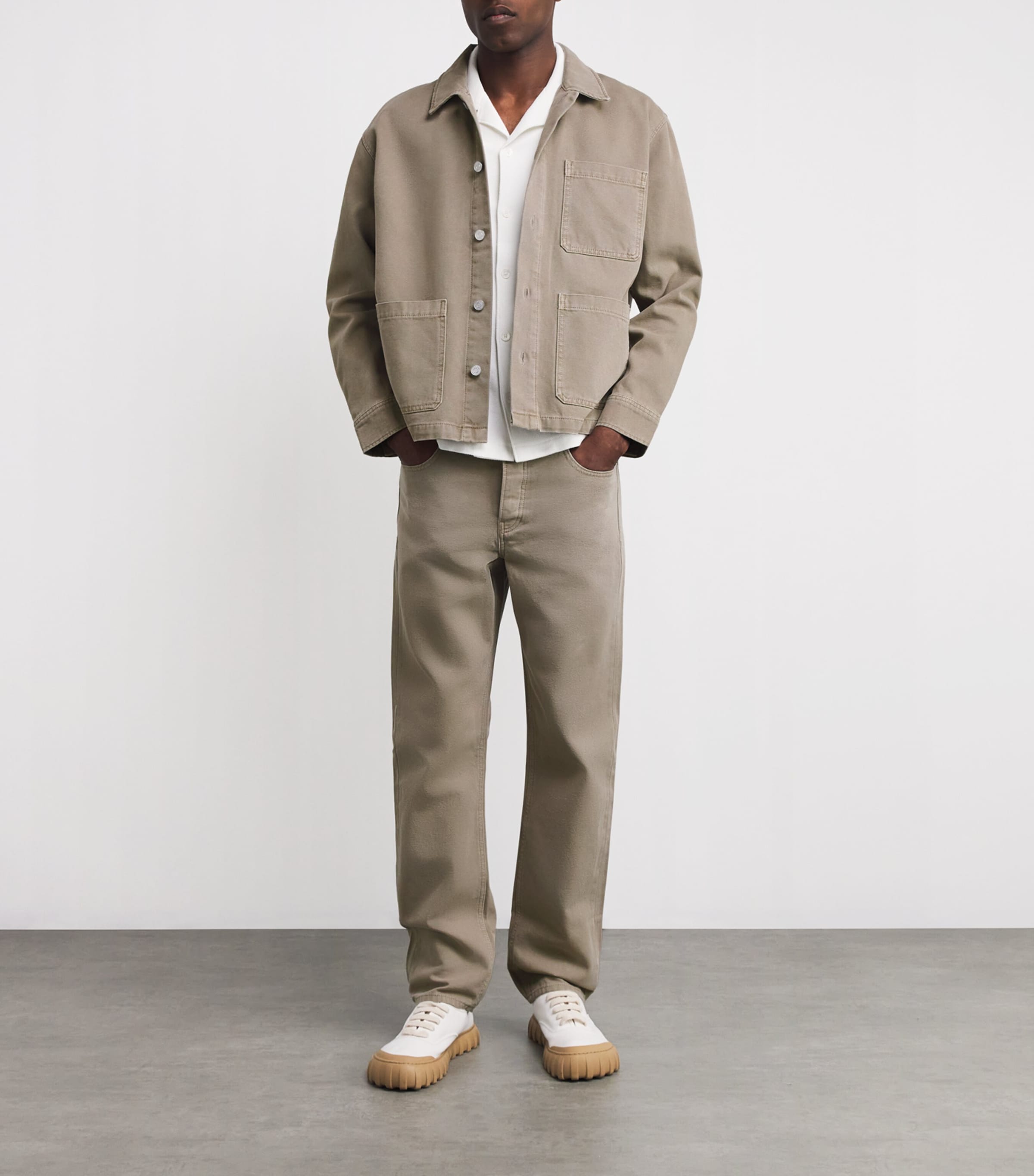 Canvas Chore Shirt Jacket VINTAGE KHAKI Image 2