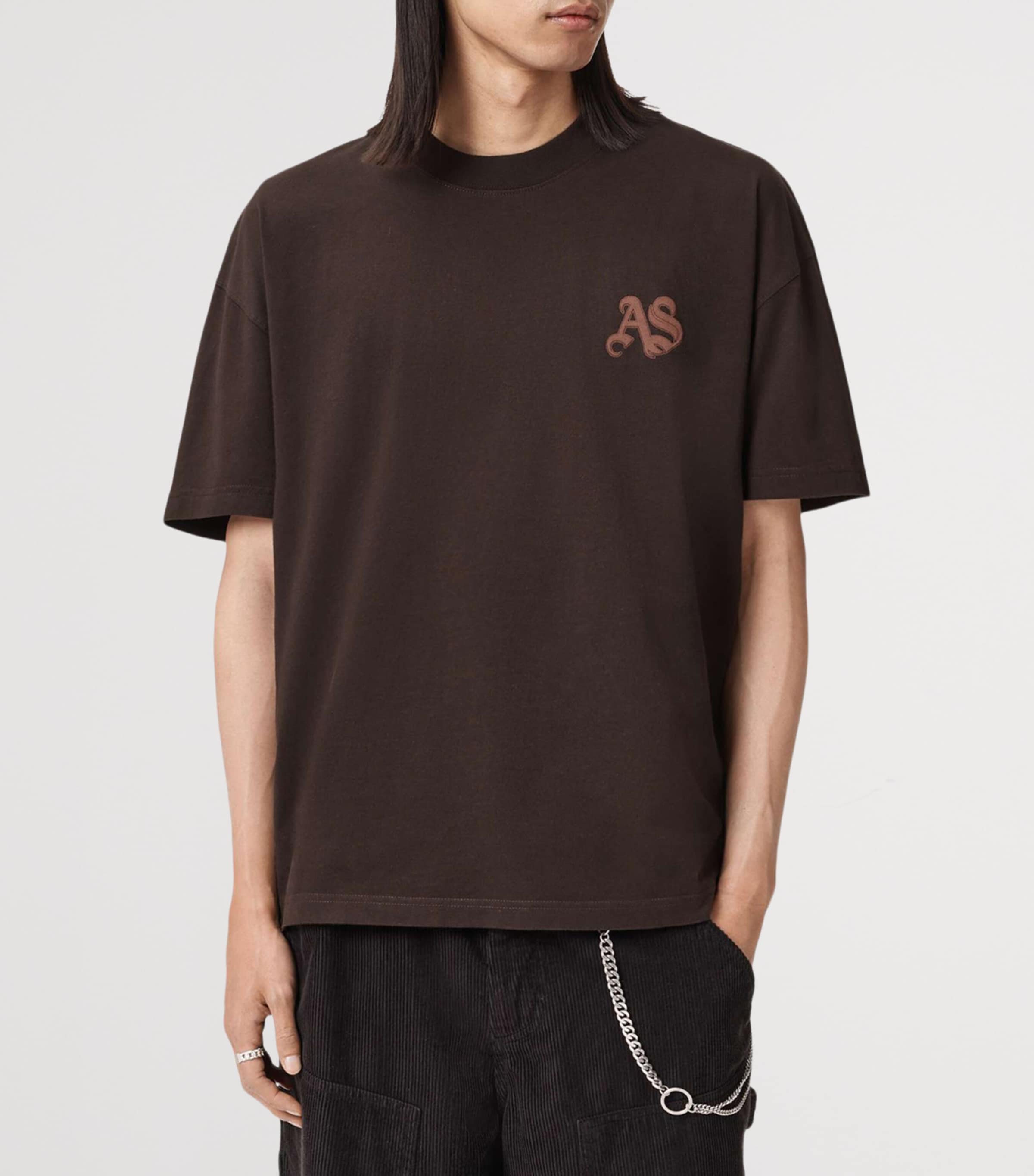 Organic Cotton Icon Oversized T-Shirt PLUM BROWN Image 4