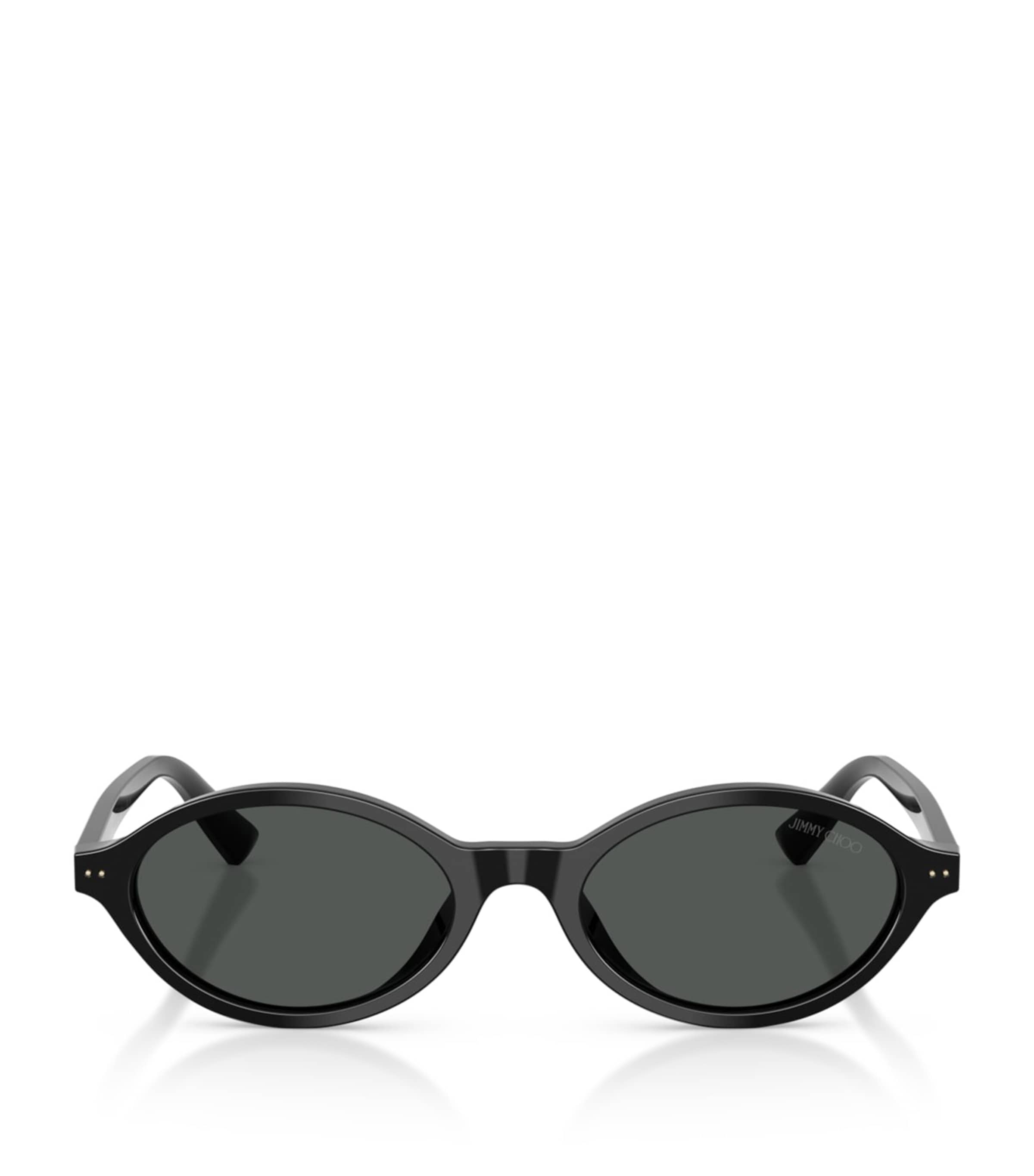 Jimmy Choo Oval Sunglasses Black Image 1