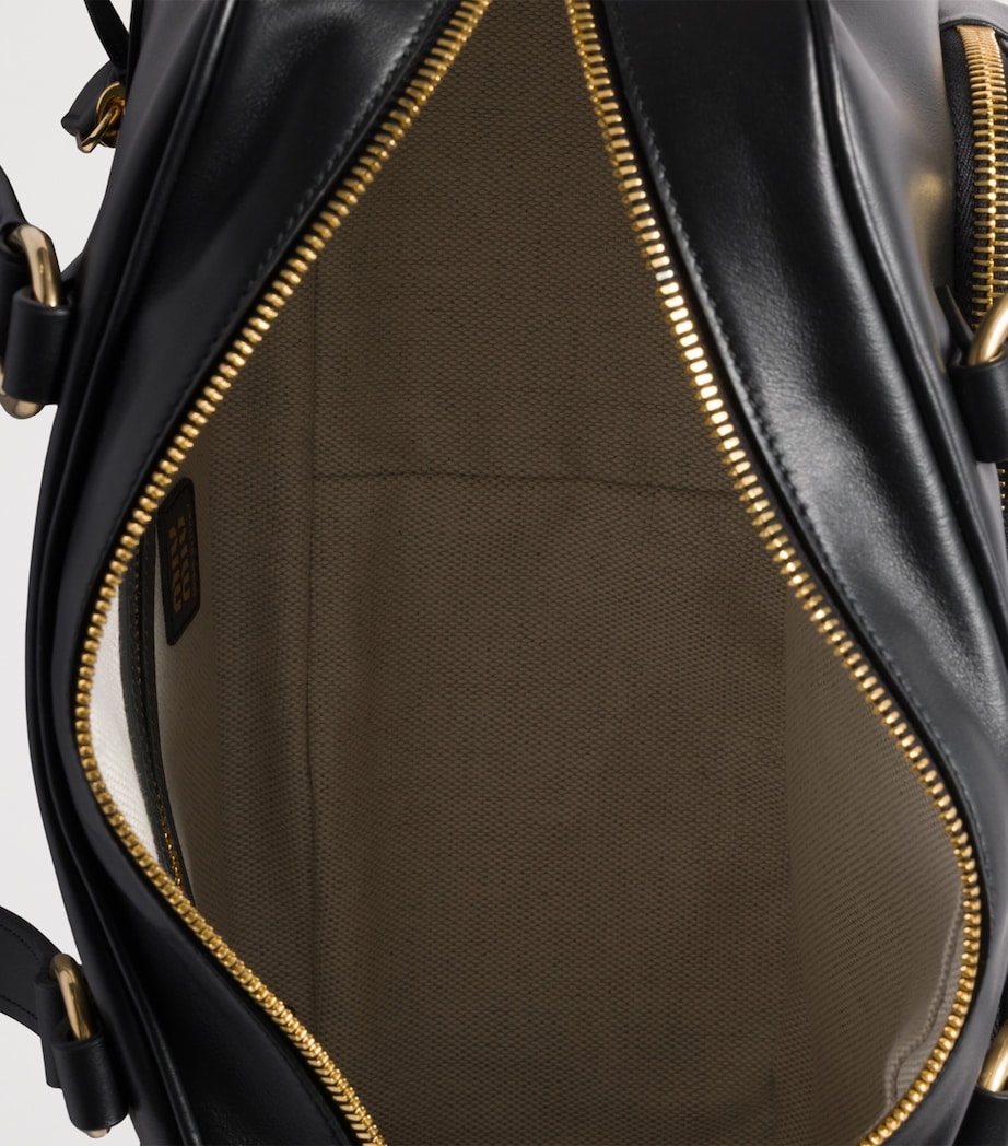 Nappa Leather Pocket Top-Handle Bag F0002 Image 4