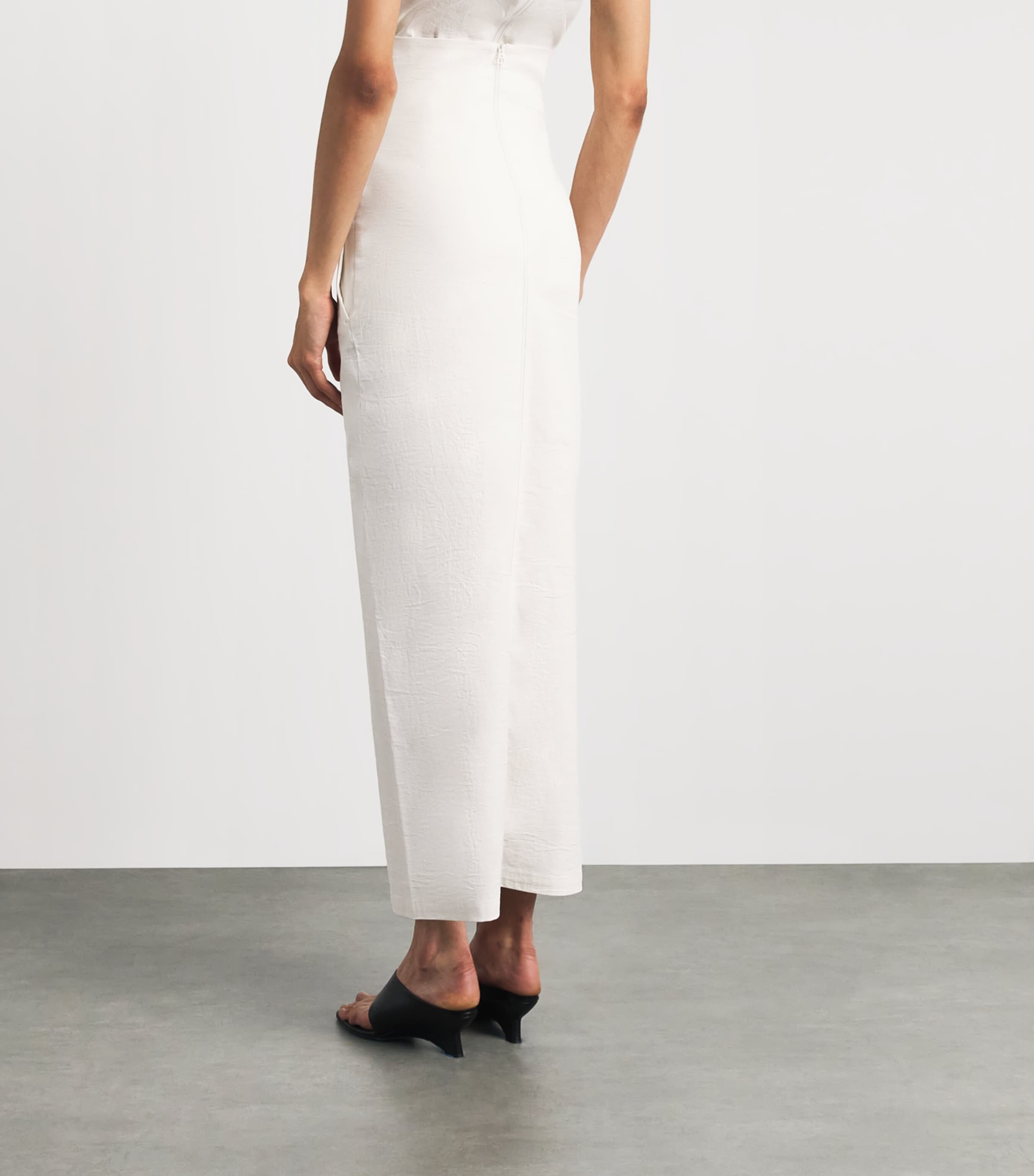Issey Miyake Neutral Allow High-Rise Maxi Skirt | Harrods US